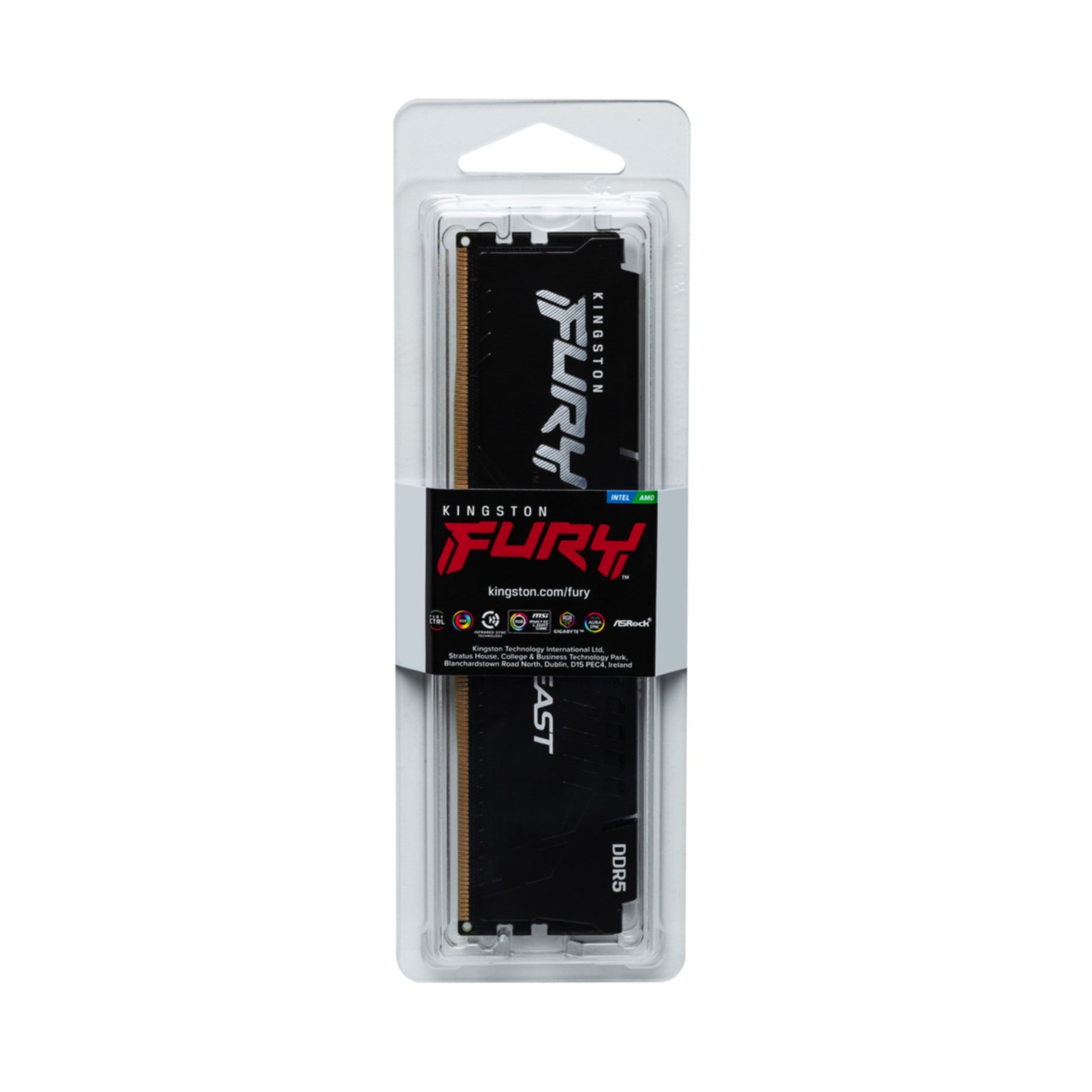 Kingston Arbeitsspeicher »16GB 5600MT/s DDR5 CL40 DIMMFURY Beast Black«