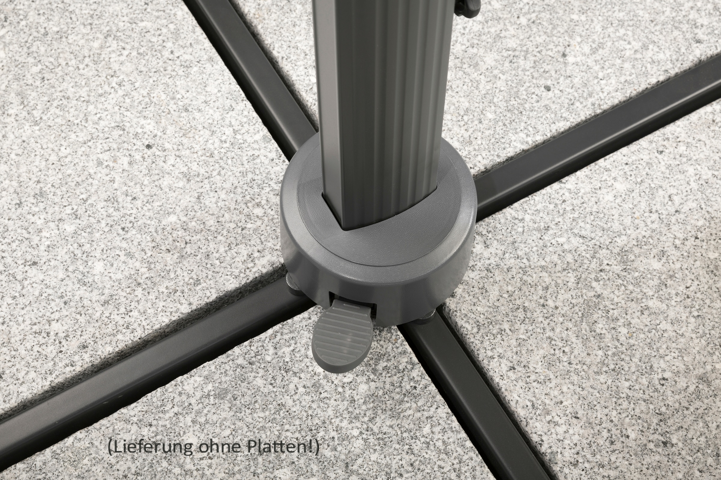 Schneider Schirme Ampelschirm »Rhodos Grande«, Durchmesser 400 cm, natur, rund, ohne Wegeplatten