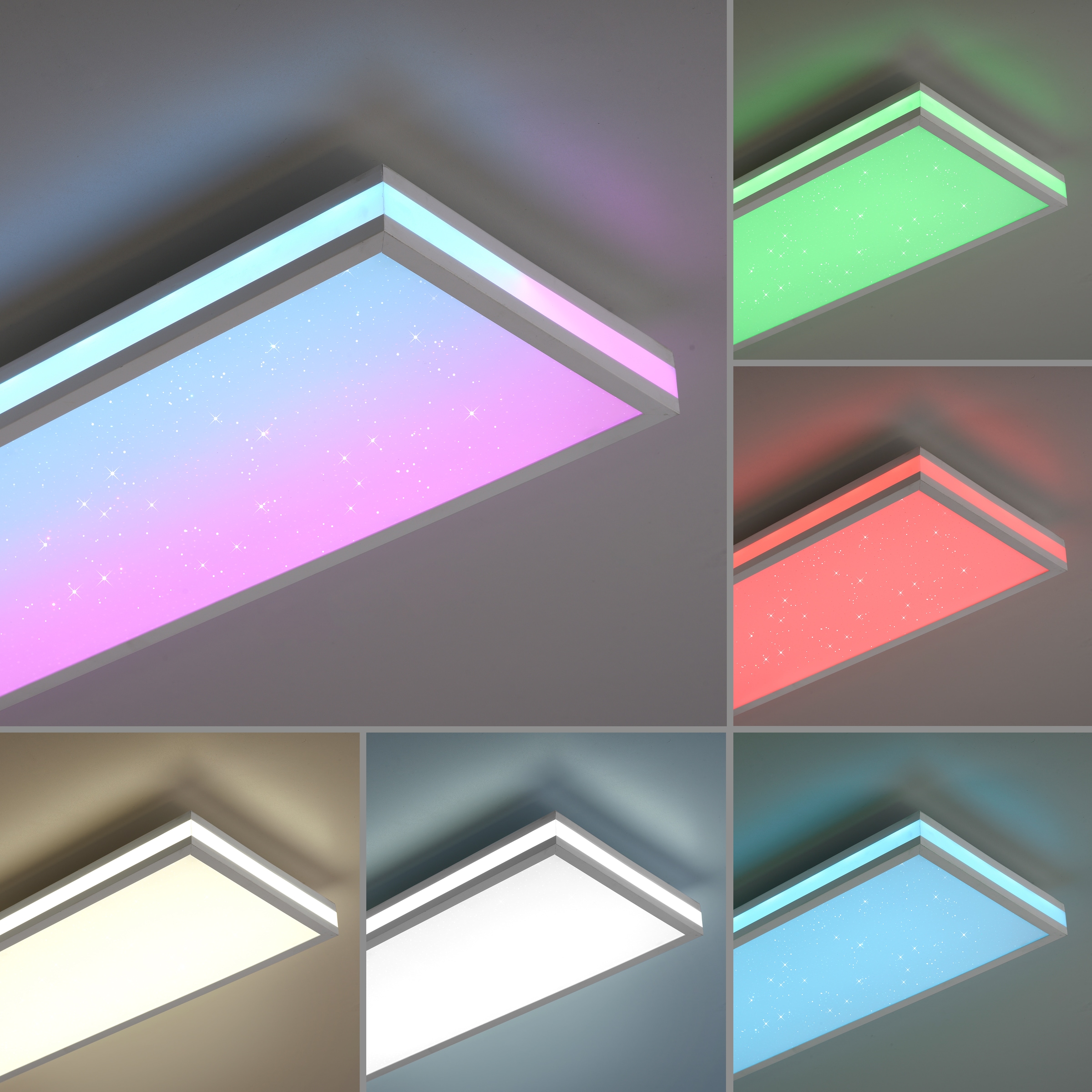 RGB-Rainbow, inkl. flammig-flammig, | 3 Infrarot XXL Deckenleuchte 1 über LED, kaufen online CCT Jahren Direkt - »MARIO«, Fernbedienung, dimmbar, mit Garantie Leuchten