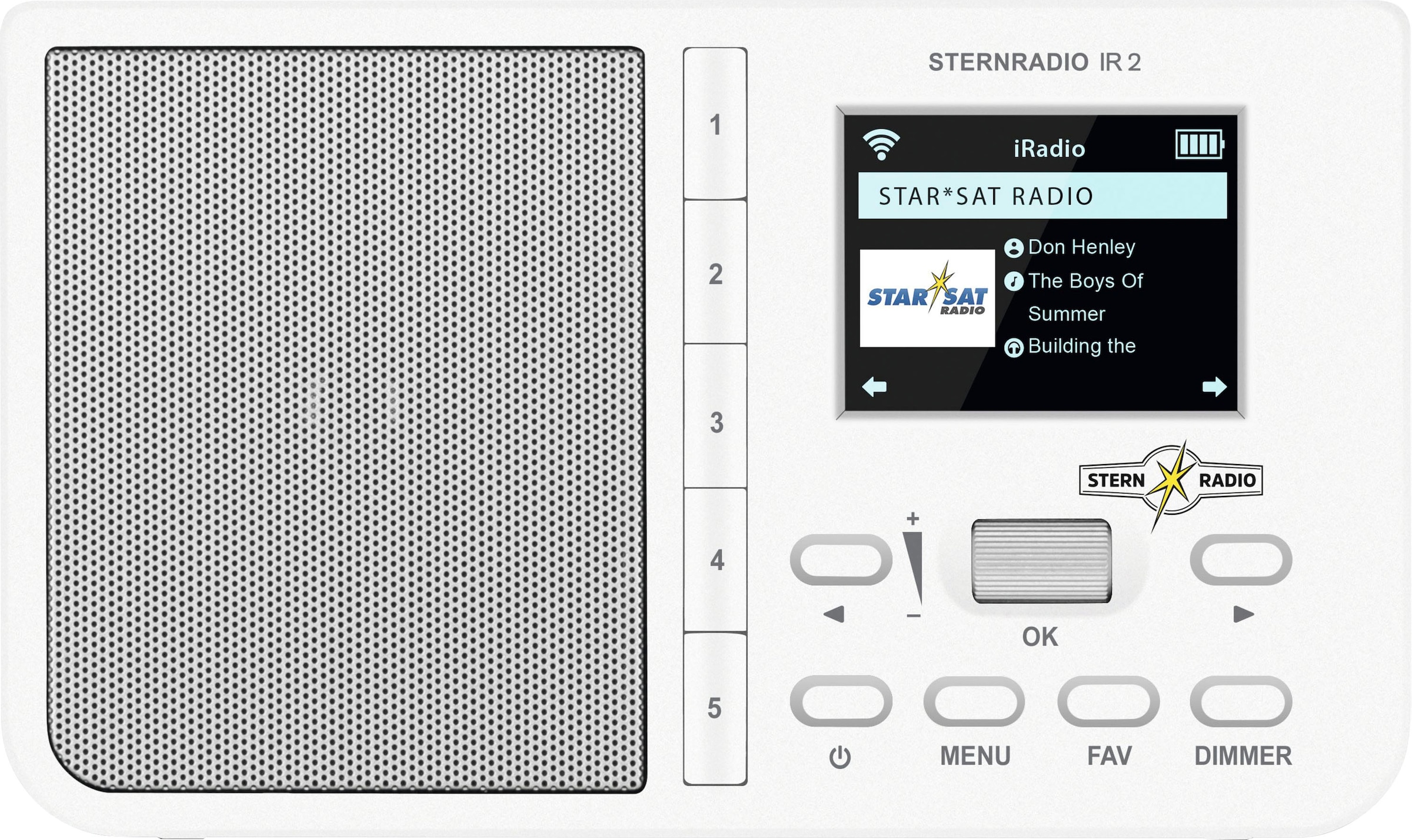 TechniSat Internet-Radio »STERNRADIO IR 2«, (WLAN Internetradio 2 W) ➥ 3  Jahre XXL Garantie | UNIVERSAL | Internetradios