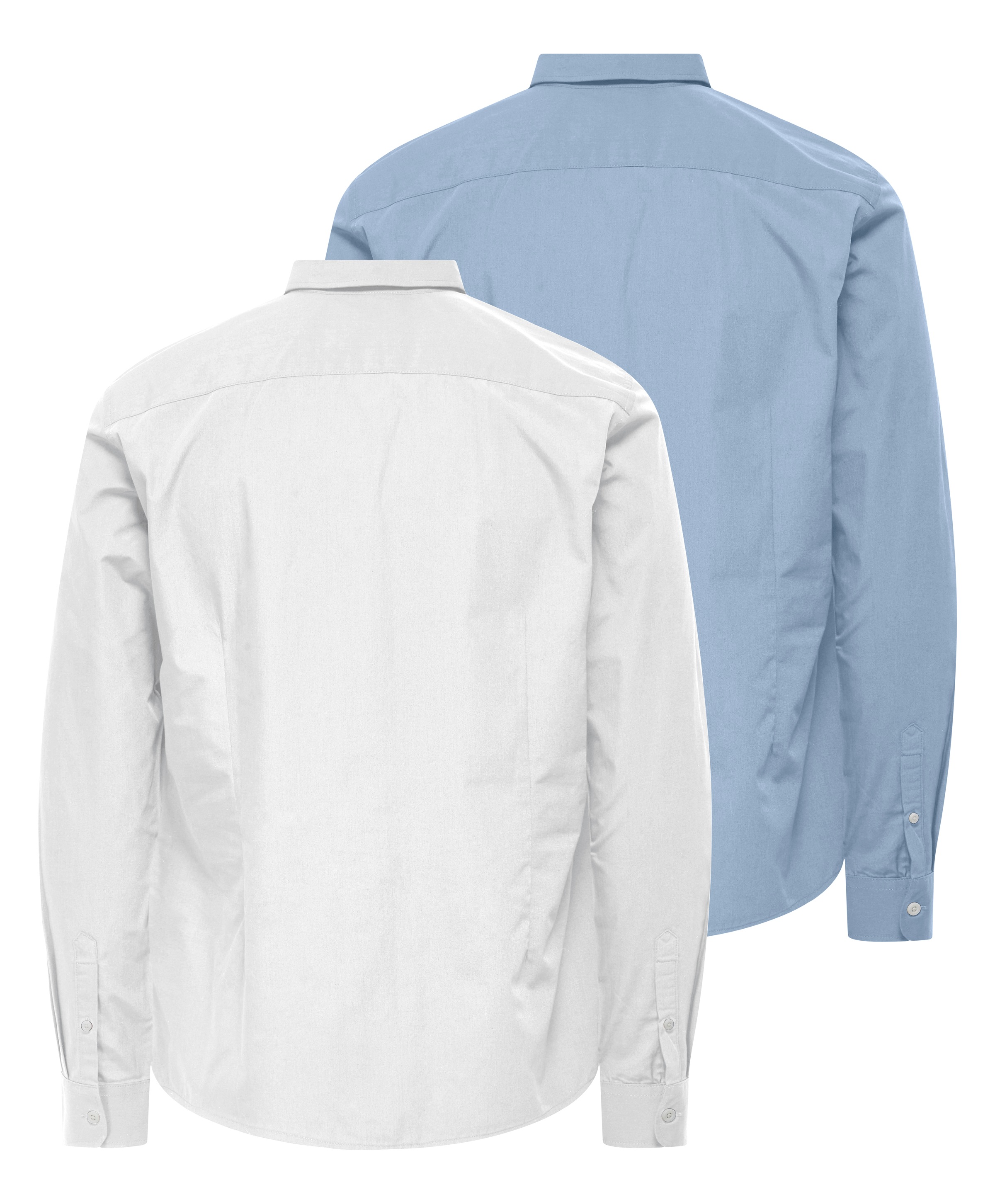 ONLY & SONS Langarmhemd »ONSFLORIAN LIFE LS POPLIN SHIRT 2- PACK« Packung, 2 Stk. tlg.