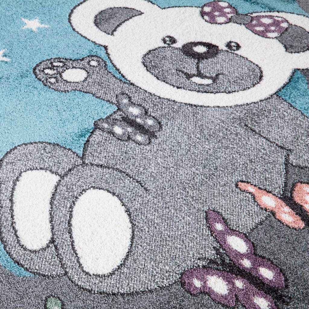 Carpet City Kinderteppich »ANIME916«, rund, 11 mm Höhe, Kinderzimmer Teppich Modern mit lustigen Cartoon-Figuren, Multi