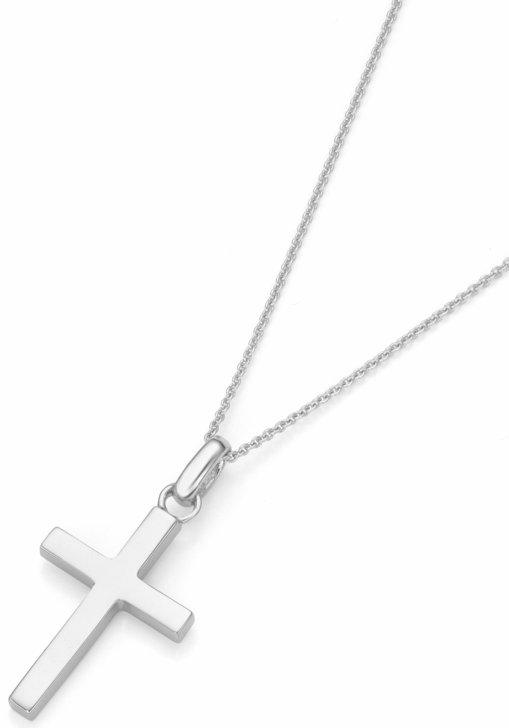 Firetti Kette mit Anhänger »Schmuck Geschenk Silber 925 Halsschmuck Halskette Ankerkette Kreuz«