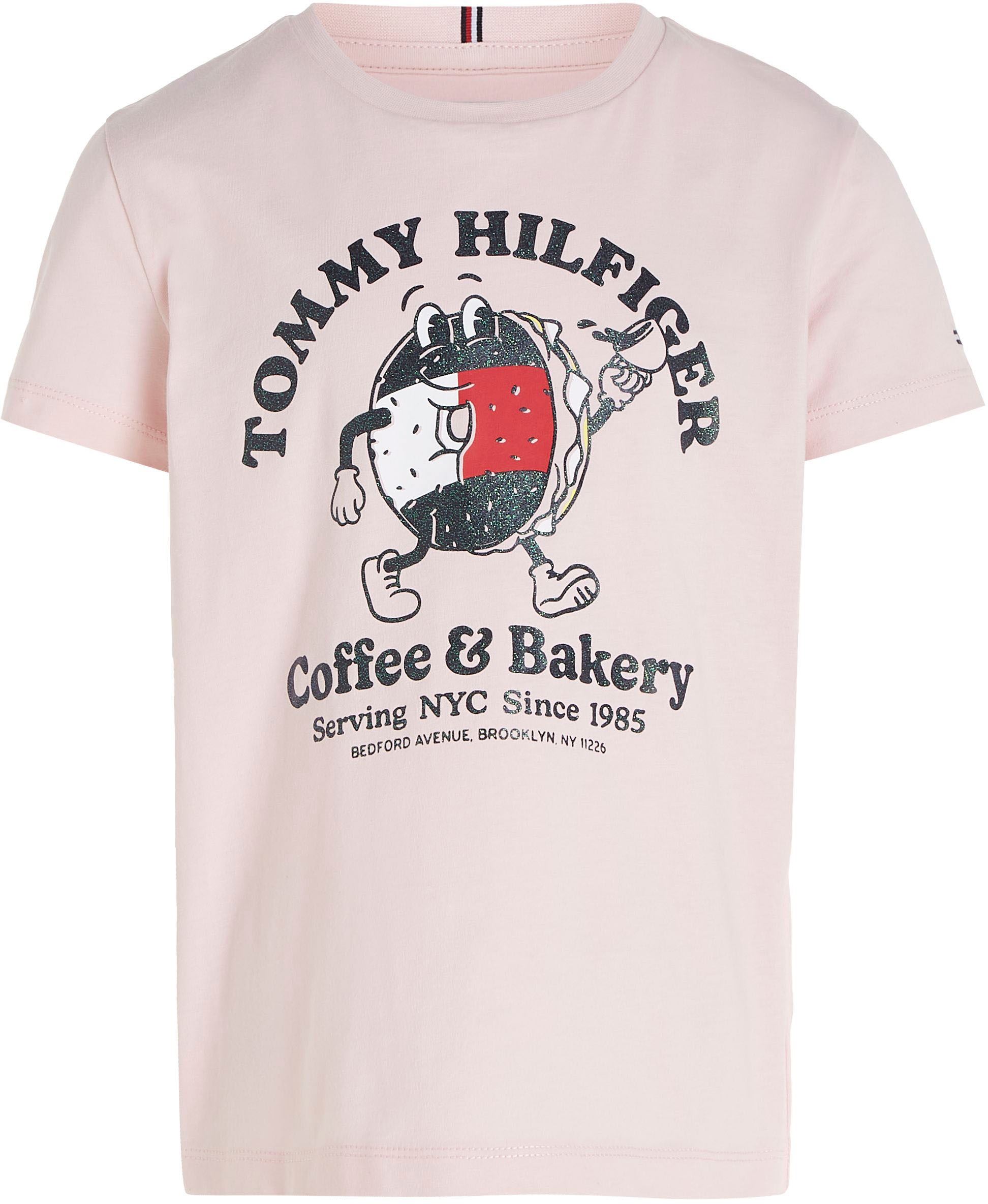 Tommy Hilfiger T-Shirt »TOMMY BAGELS TEE S/S«, mit großem Druck