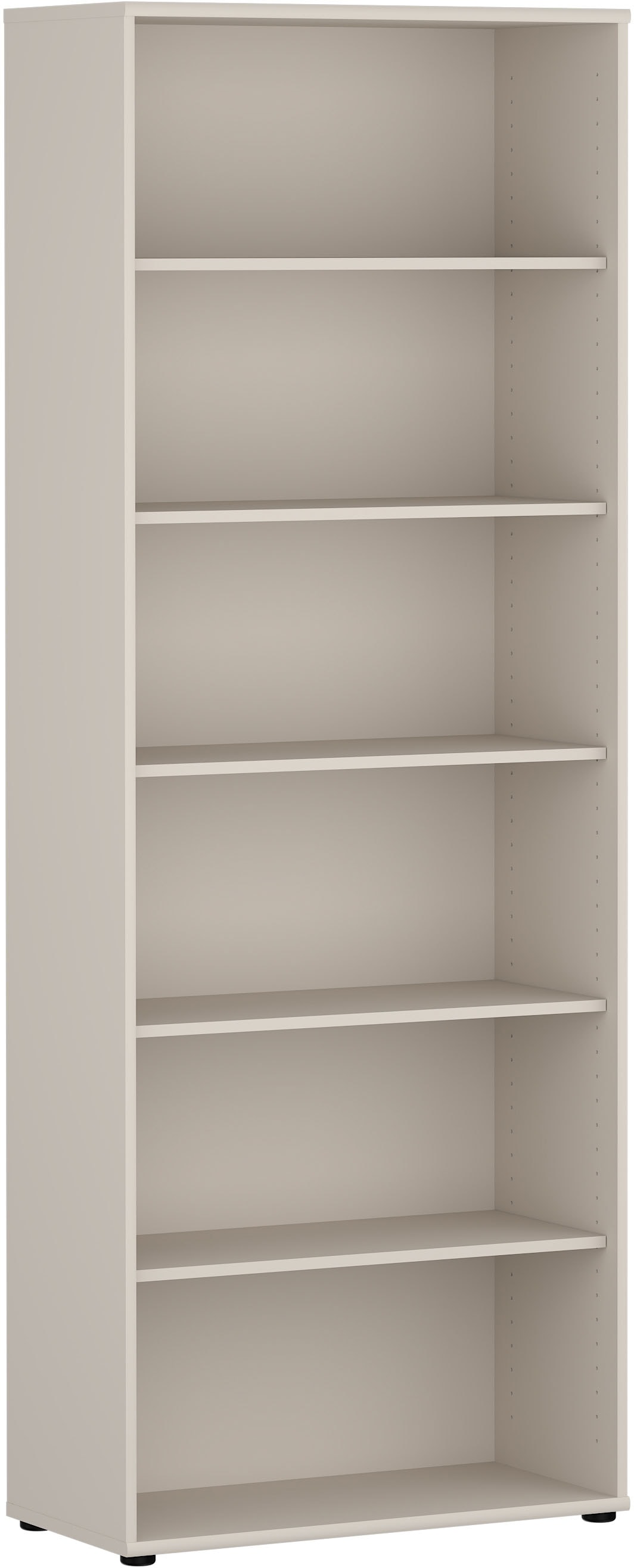 FORTE, Regal »Tempra, Mehrzweckregal, Höhe 197,5 cm, 5 Ablageböden« Breite 73,7 cm, Kashmir Beige, Holzwerkstoff,
