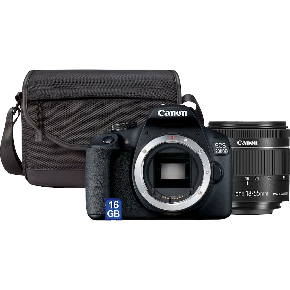 Spiegelreflexkamera »EOS 2000D Kit«, EF-S 18-55 IS II, 24,1 MP, NFC-WLAN (Wi-Fi)