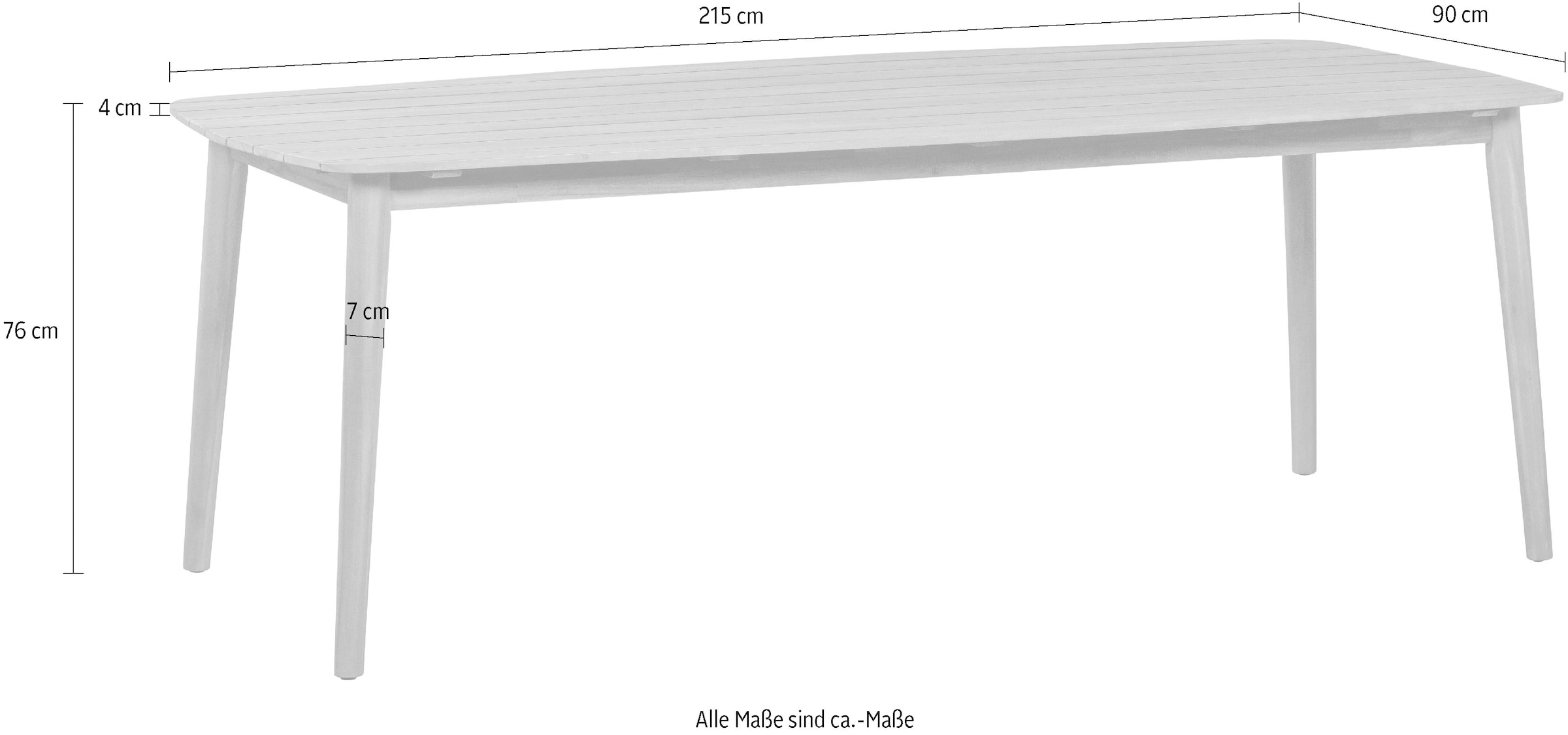 WOOOD Gartentisch »Kris Esstisch«