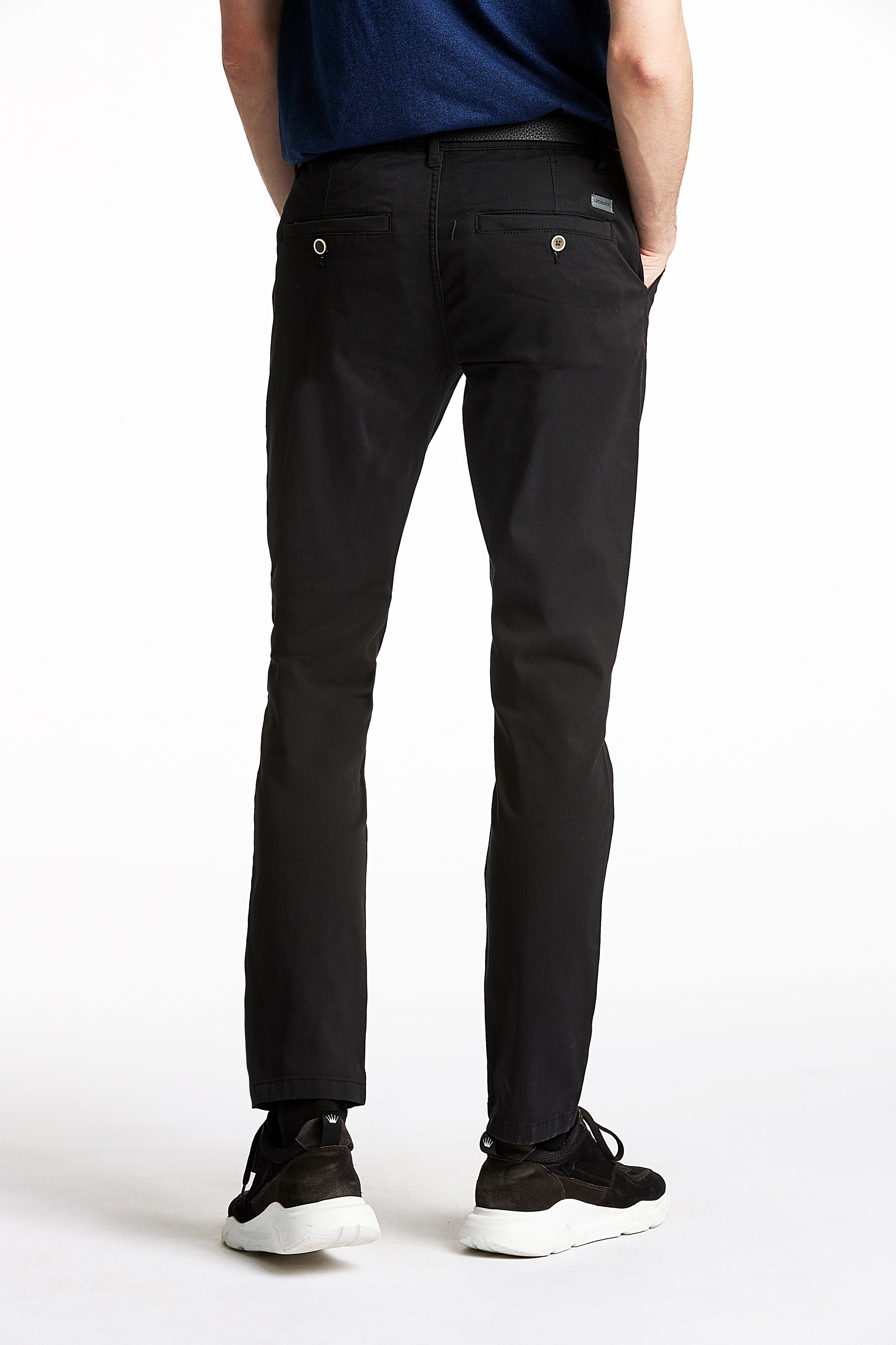 LINDBERGH Chinohose, (2 tlg.), mit Gürtel und Stretch