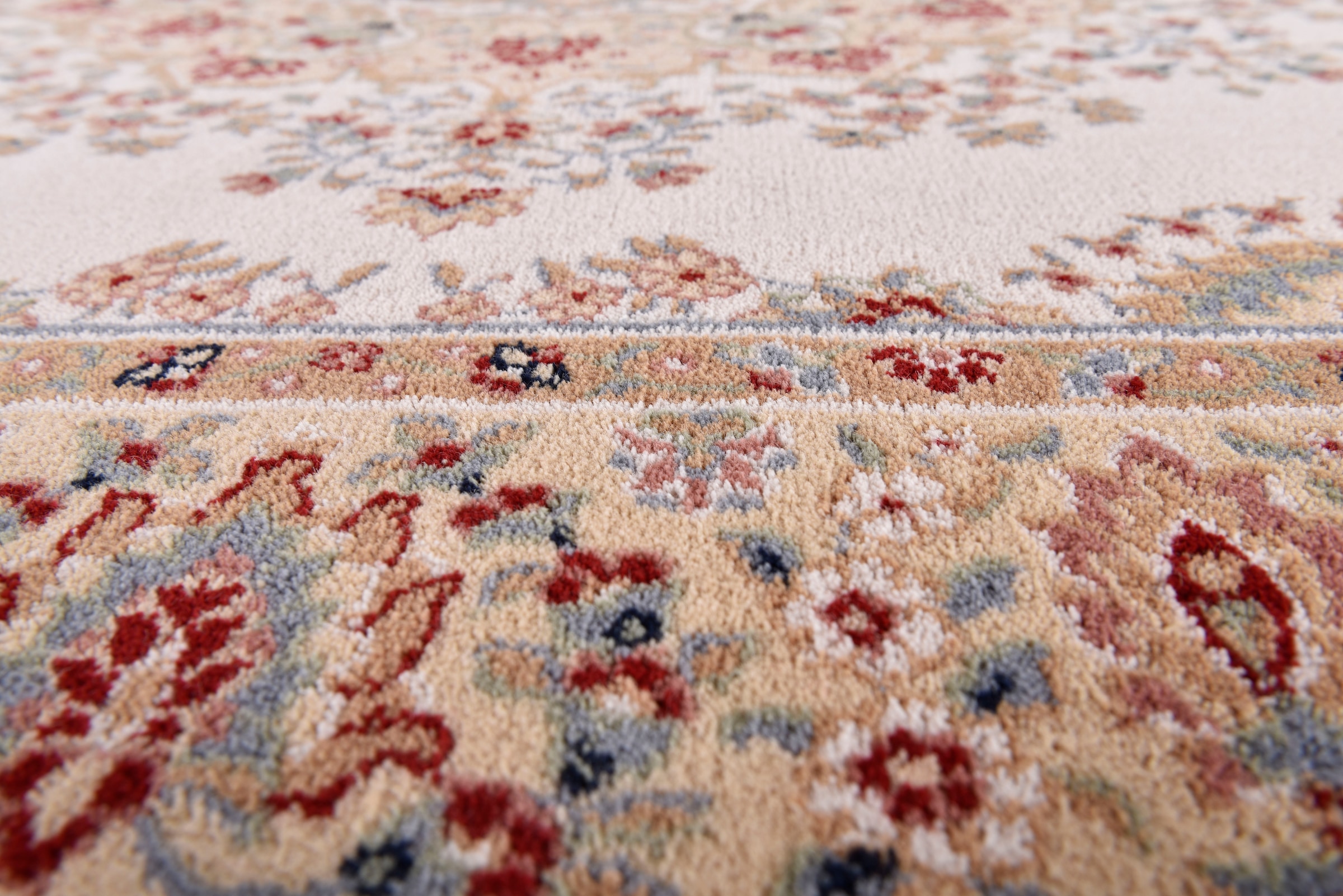 THEKO Wollteppich »Dolna - 809«, rund, 10 mm Höhe, Kurzflor, reine Wolle, Orient-Optik