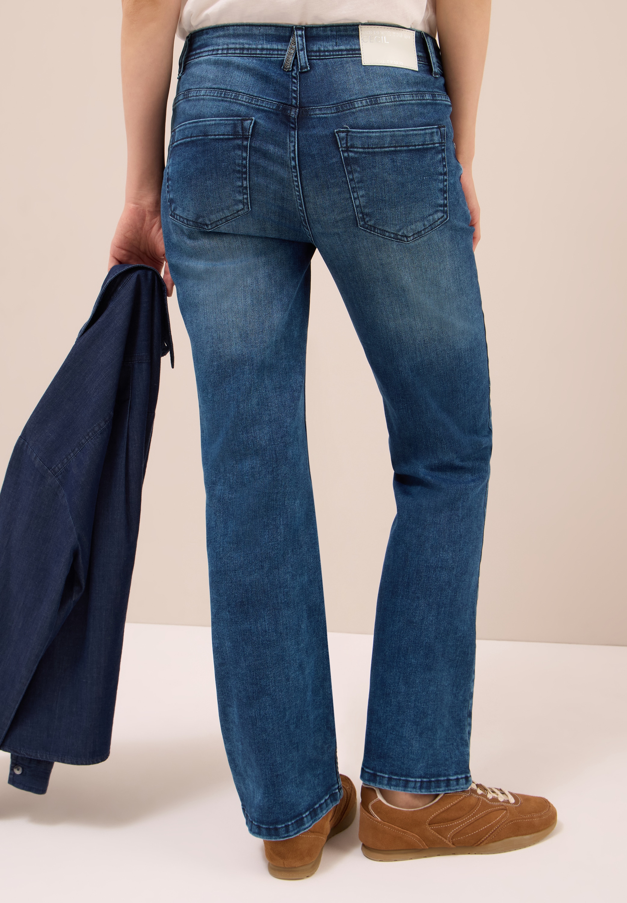 Cecil Bootcut-Jeans »Style Toronto« im Five-Pocket Style