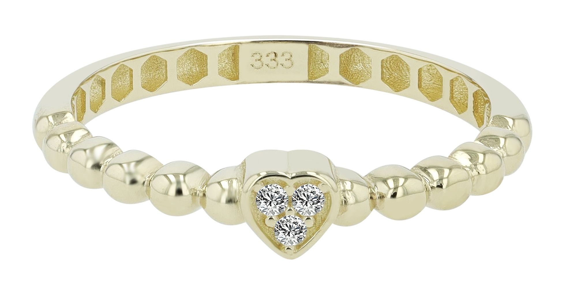 Adelia´s Fingerring »Adelia's Damen Ring aus 333 Gold mit Zirkonia«