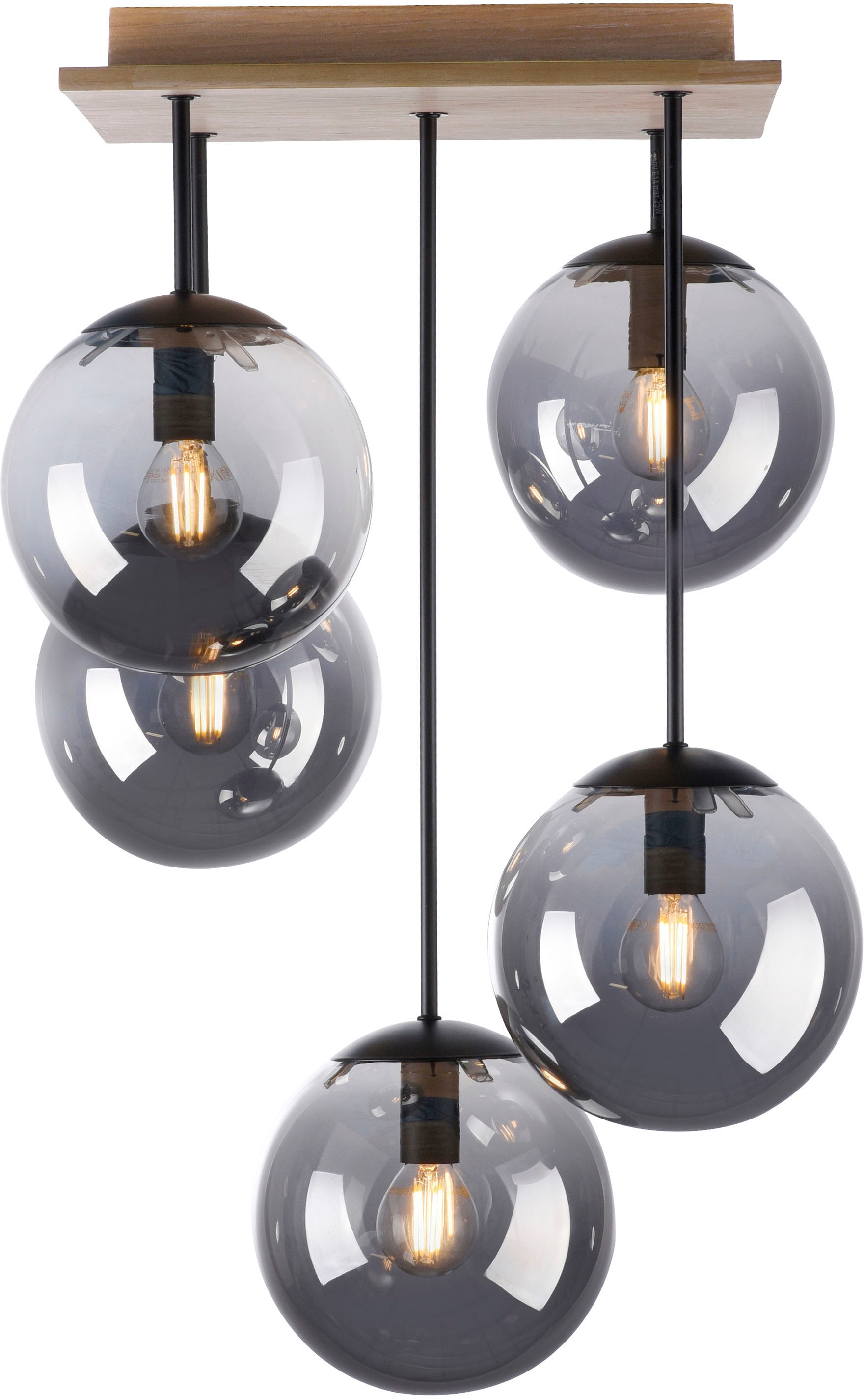 JUST LIGHT Deckenleuchte »GREEN WIDO« E14 1 Stk.