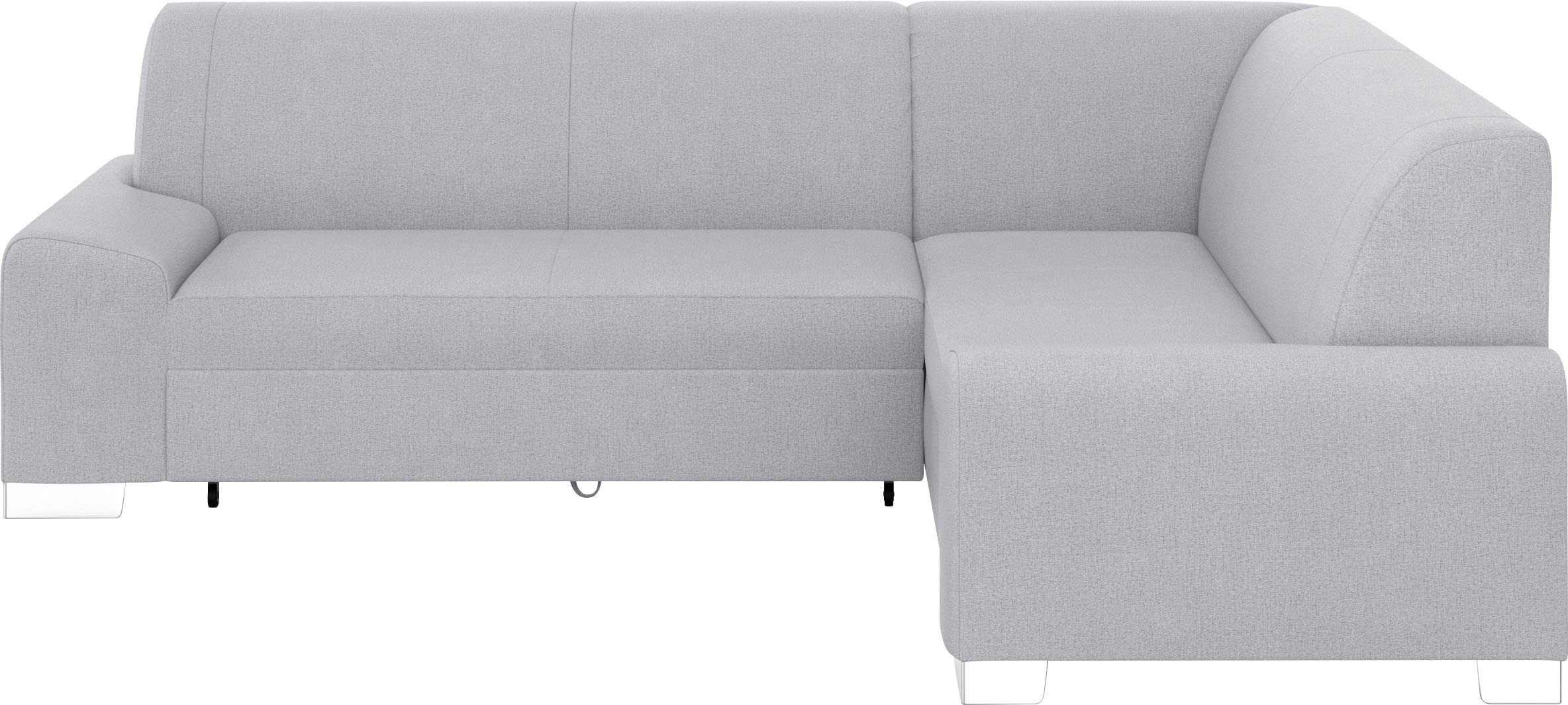 DOMO collection Ecksofa »Anzio in kubischer Formensprache, flache Armlehnen, L-Form«, Wahlweise mit Bettfunktion und Federkern für hohen Sitzkomfort