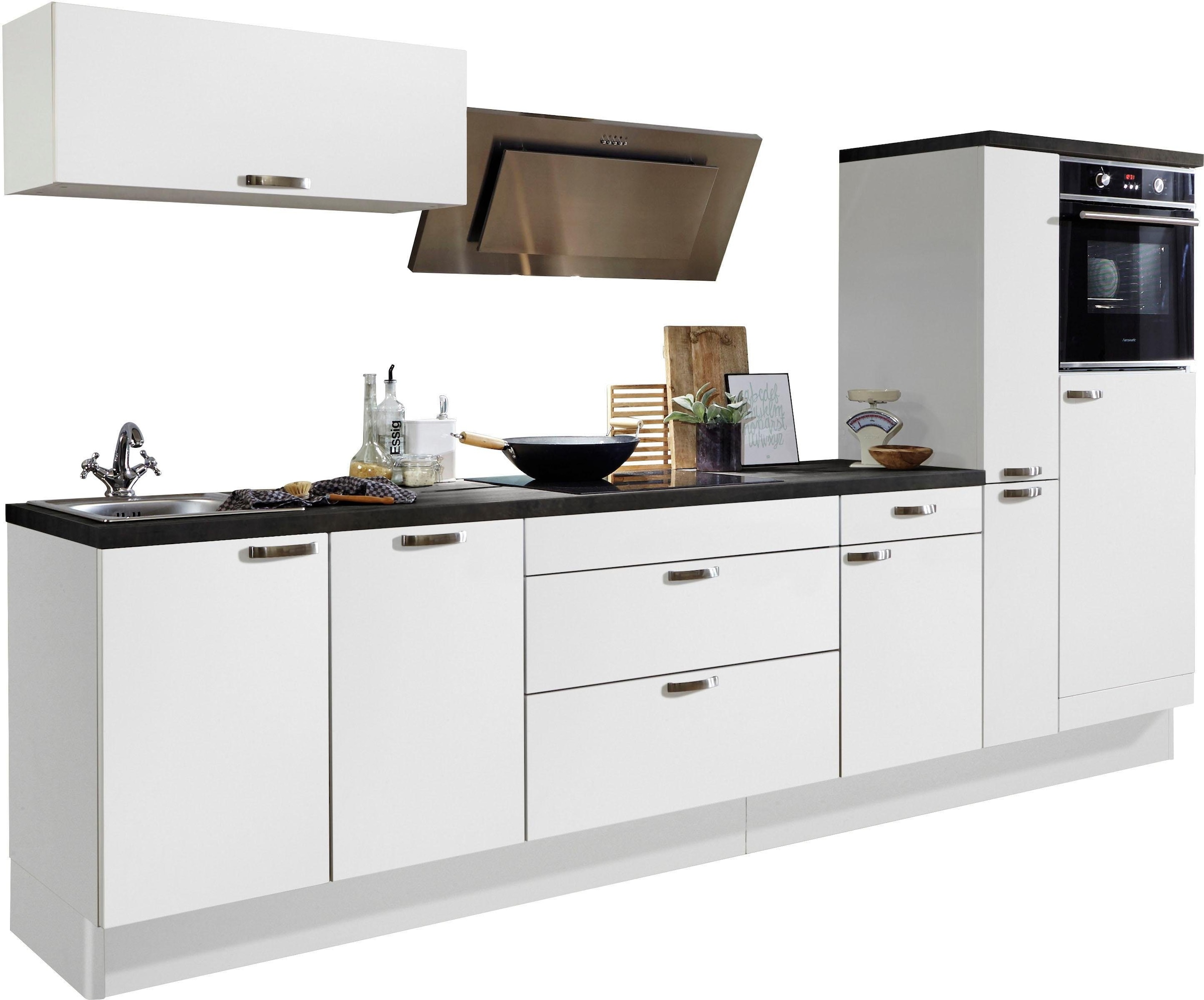 OPTIFIT Küchenzeile Breite Soft-Close-Funktion, Raten »Cara«, auf und Vollauszüge 320 cm kaufen