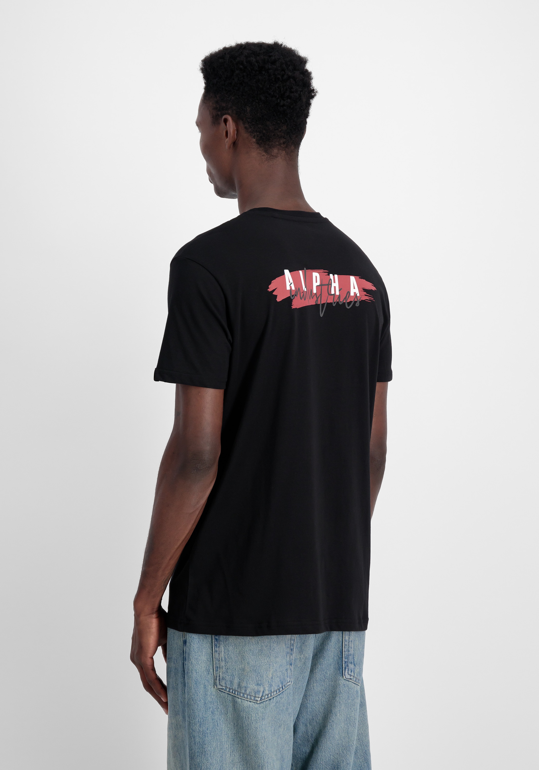 Alpha Industries T-Shirt »Signature Puff Print Backprint T-Shirt«