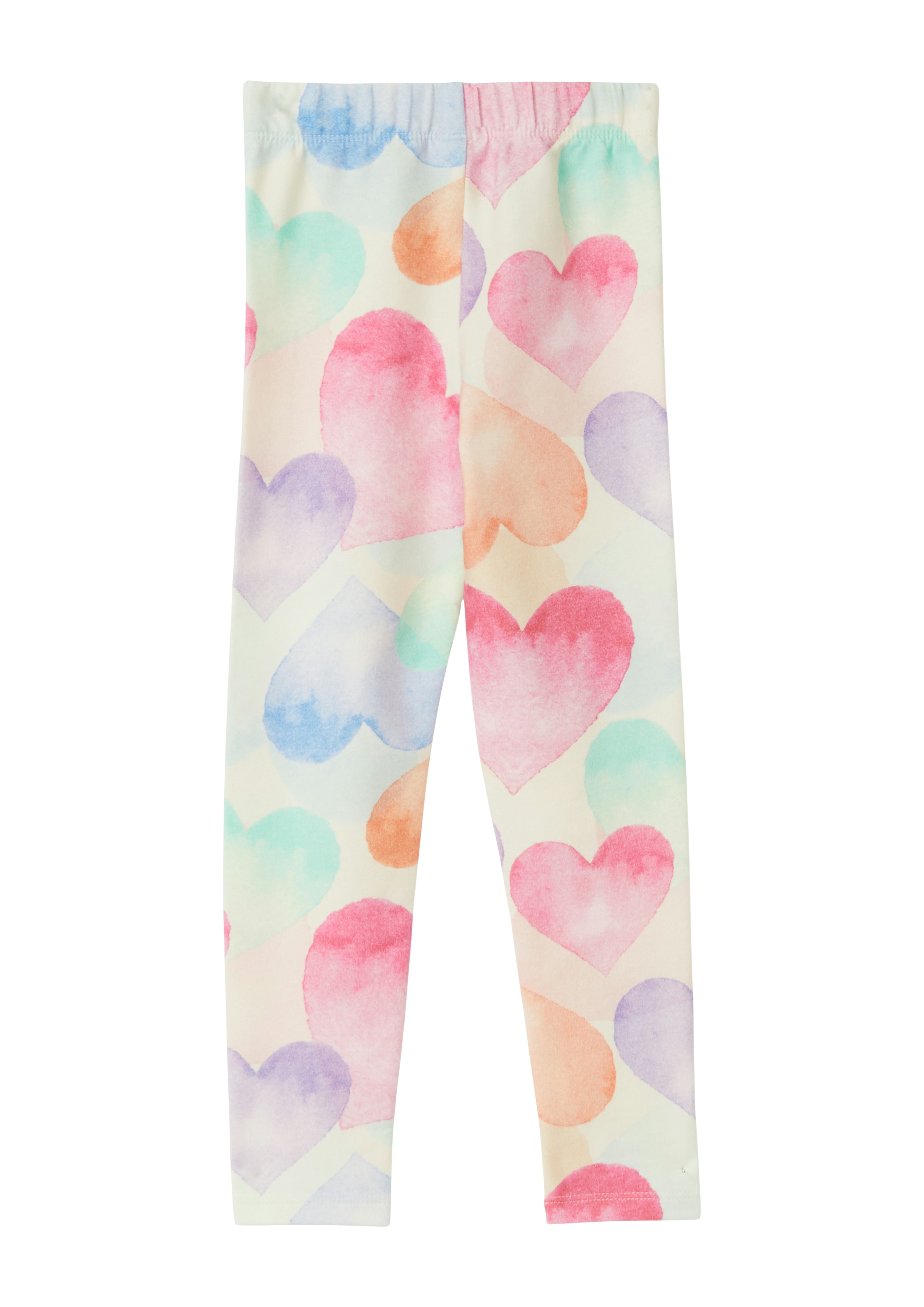 s.Oliver Junior Leggings  mit Herz-Allover-Druck