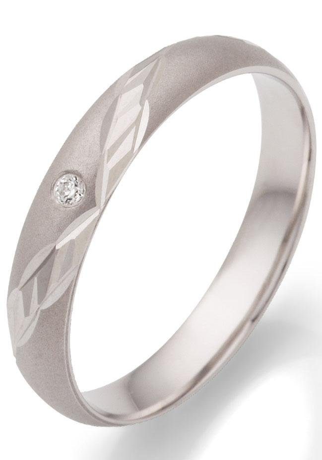 Firetti Trauring »Schmuck Geschenk Hochzeit Ehering "LIEBE"«, wahlweise mit oder ohne Zirkonia (synth.)