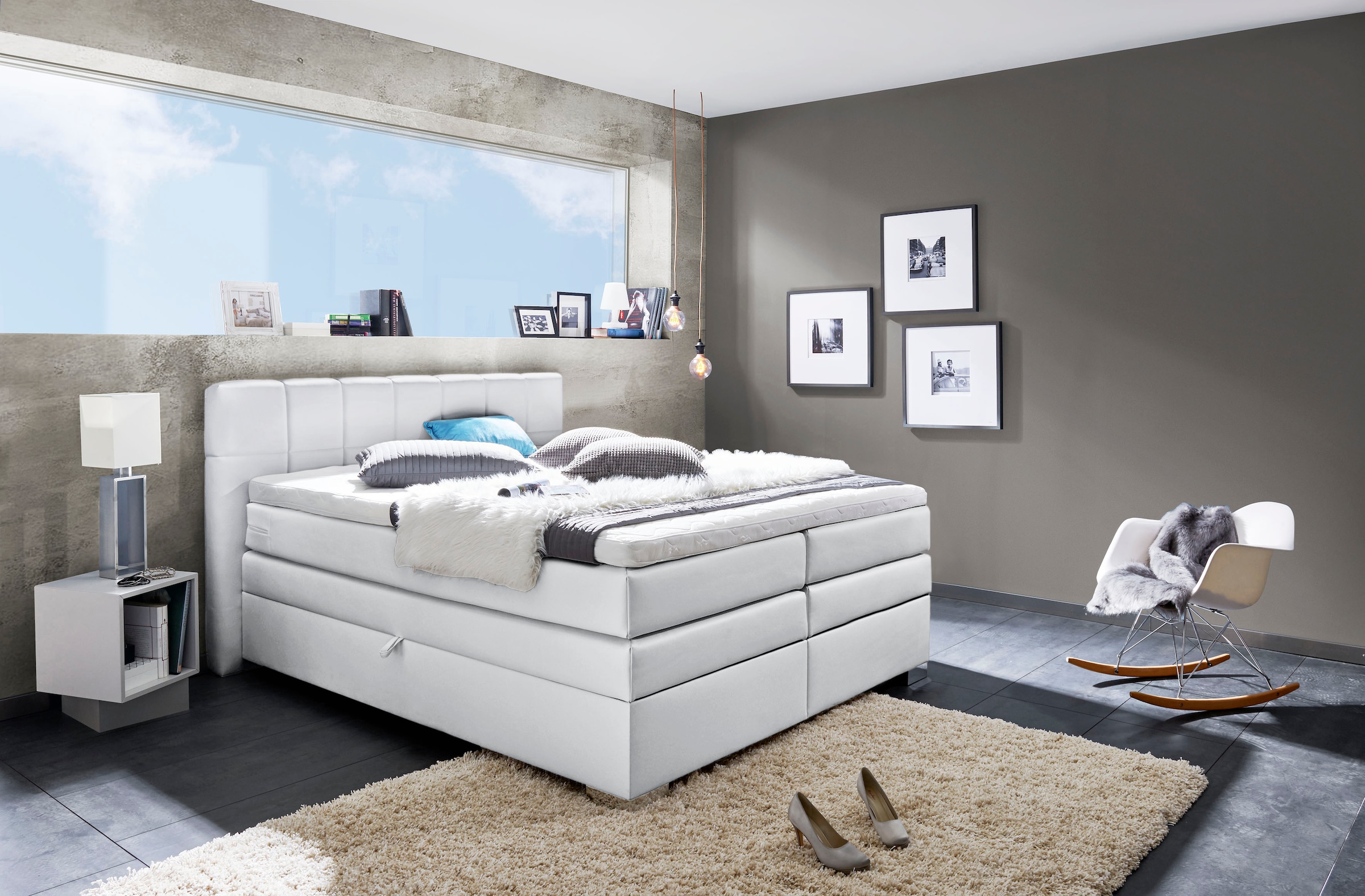 INOSIGN Boxspringbett »Airdrie«, inkl. Bettkasten und Topper