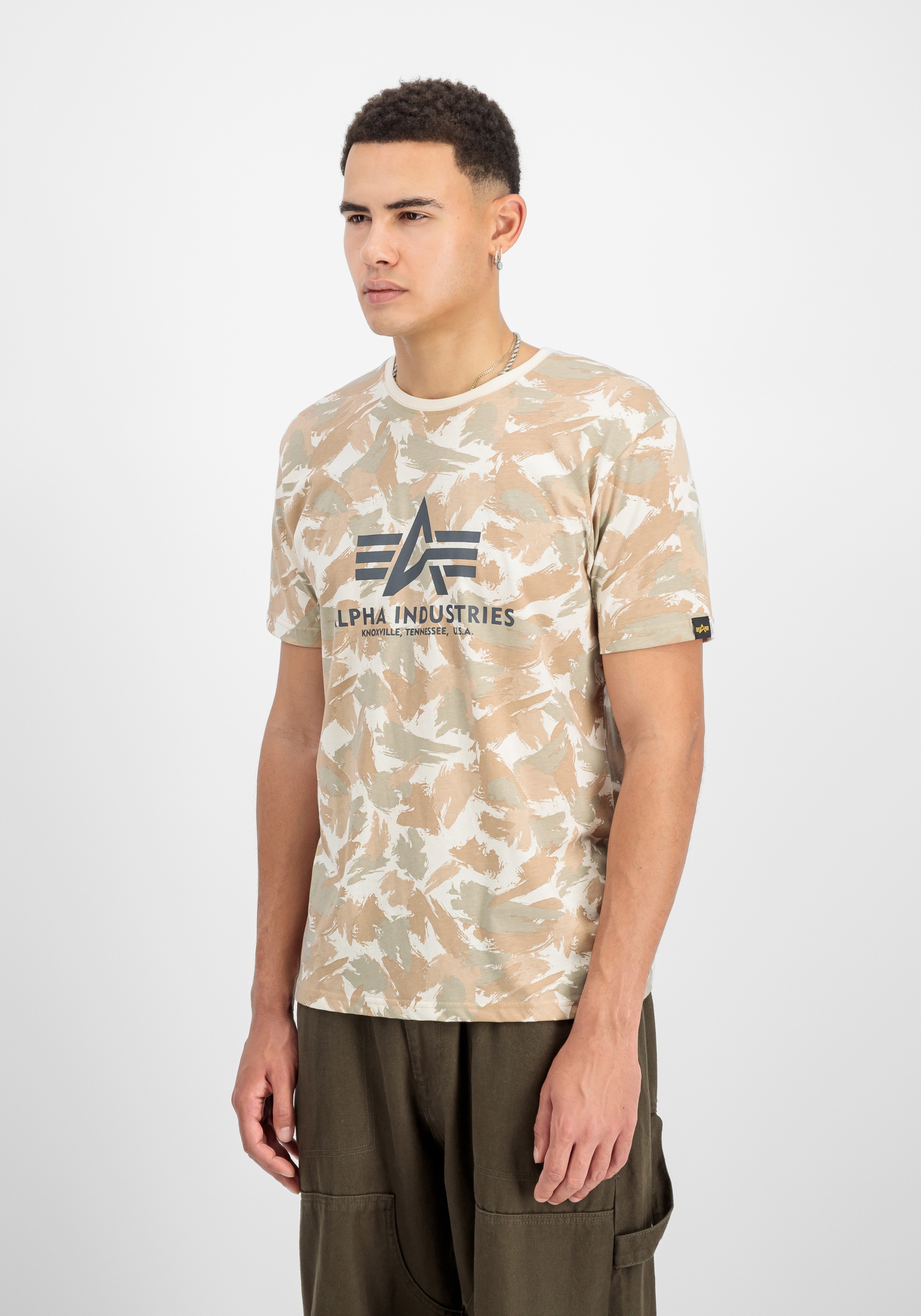 Alpha Industries T-Shirt »Alpha Industries Men - T-Shirts Basic T-Shirt BL Camo«