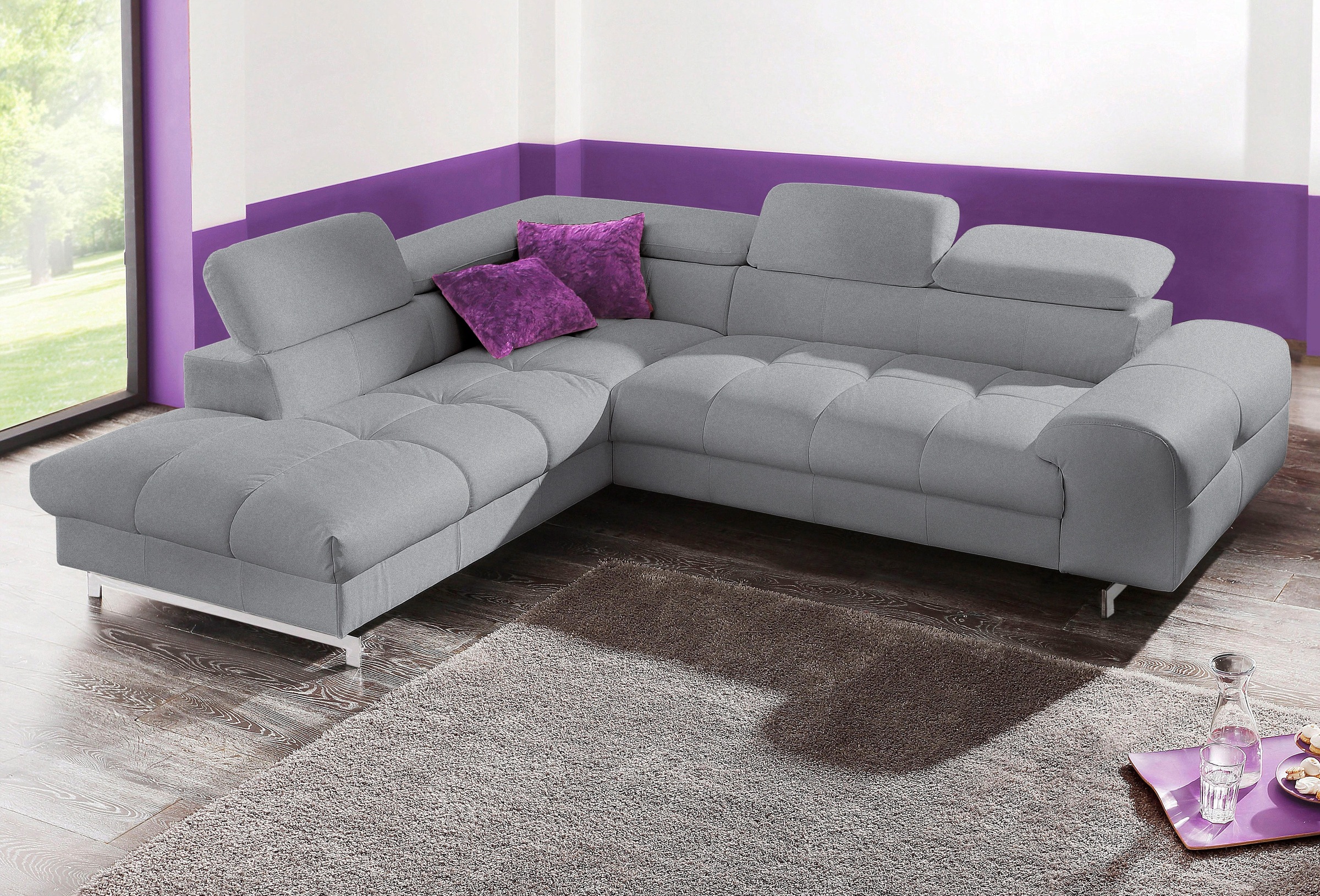 COTTA Ecksofa »Chef«, Ecksofa, wahlweise mit Bettfunktion, Bodenfreiheit 12,5 cm, L-Form kaufen