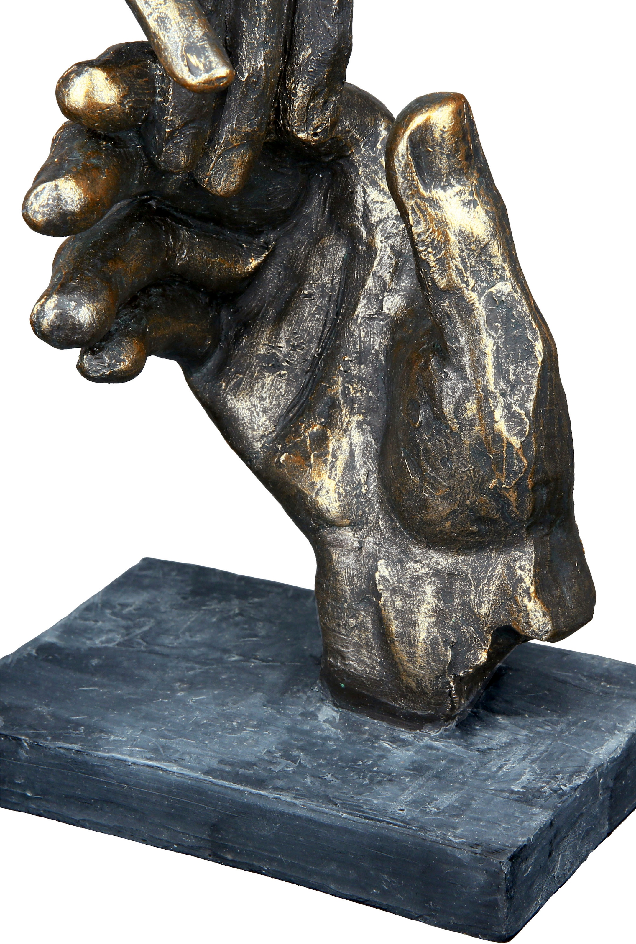 Casablanca by Gilde Dekofigur »Skulptur Two hands, bronzefarben«, braun