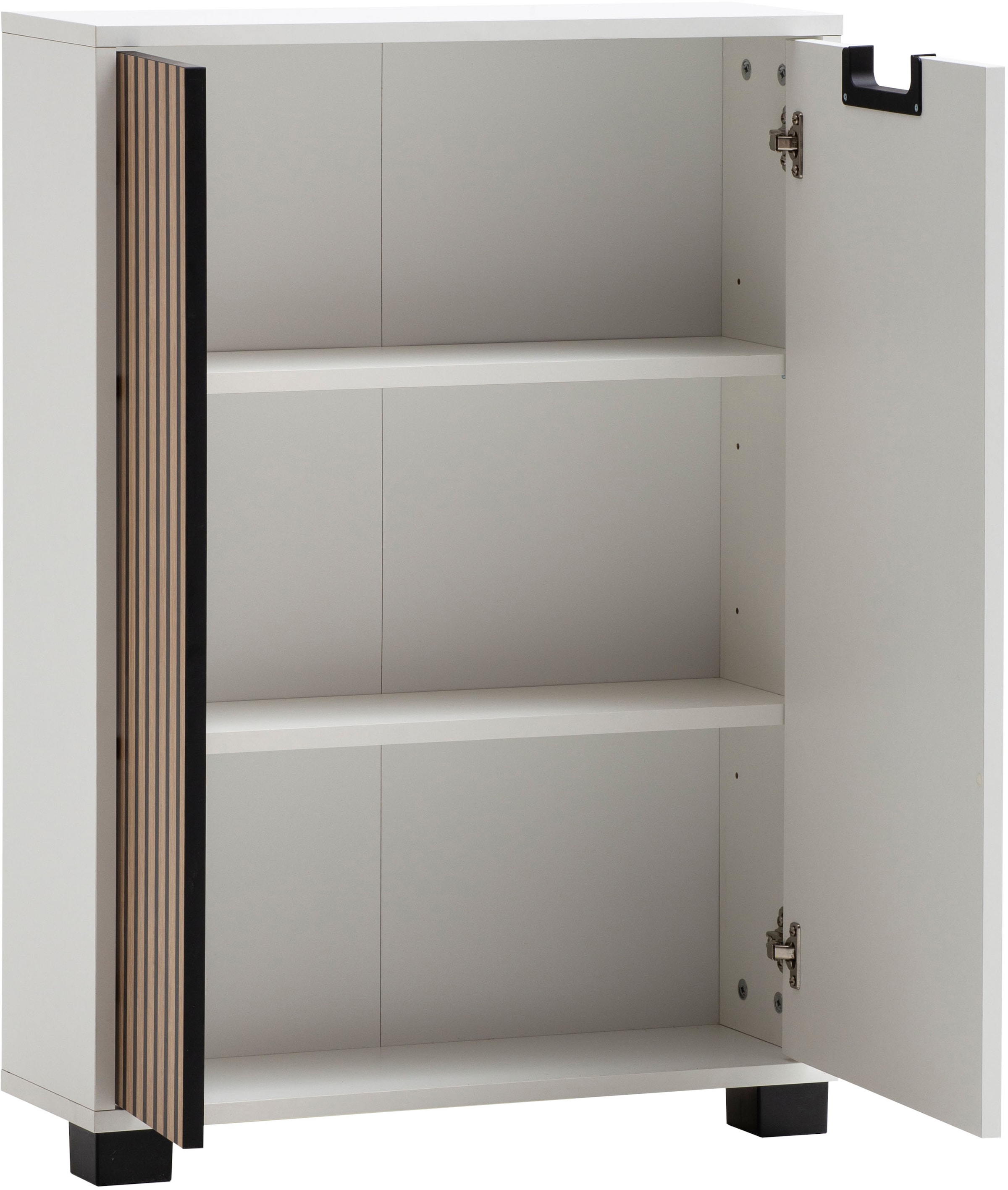 Schildmeyer Midischrank »Ryker Highboard, Breite 59 cm« 1 Stk. tlg. Tür links in Akustik-Optik - Breite: 19,5 cm, rechts: 36,1 cm
