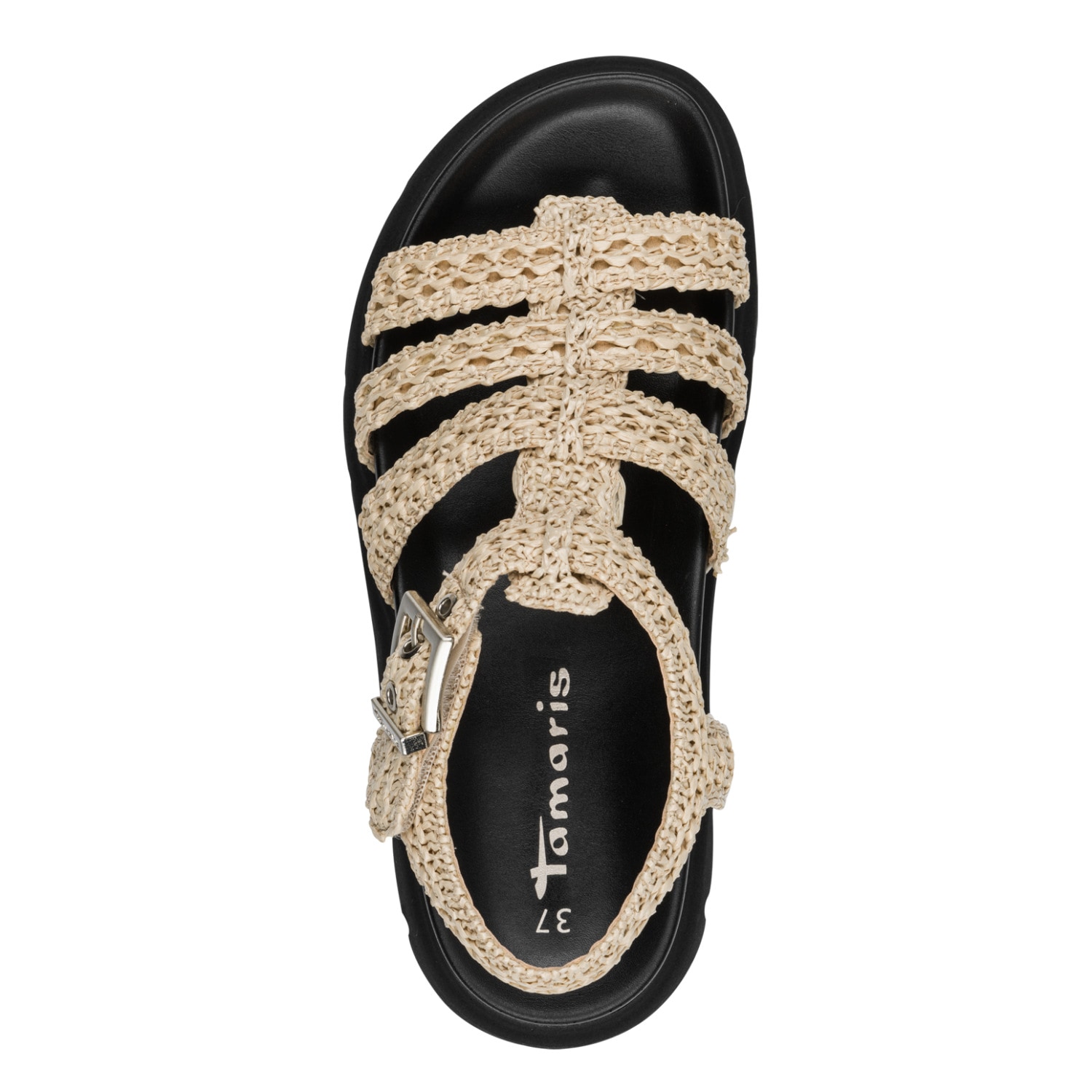 Tamaris Riemchensandale  Sommerschuh, Römersandalette in veganer Verarbeitung