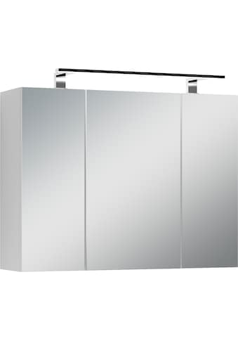 Spiegelschrank »Spree«, Breite 80 cm, 3-türig, mit LED Beleuchtung und...