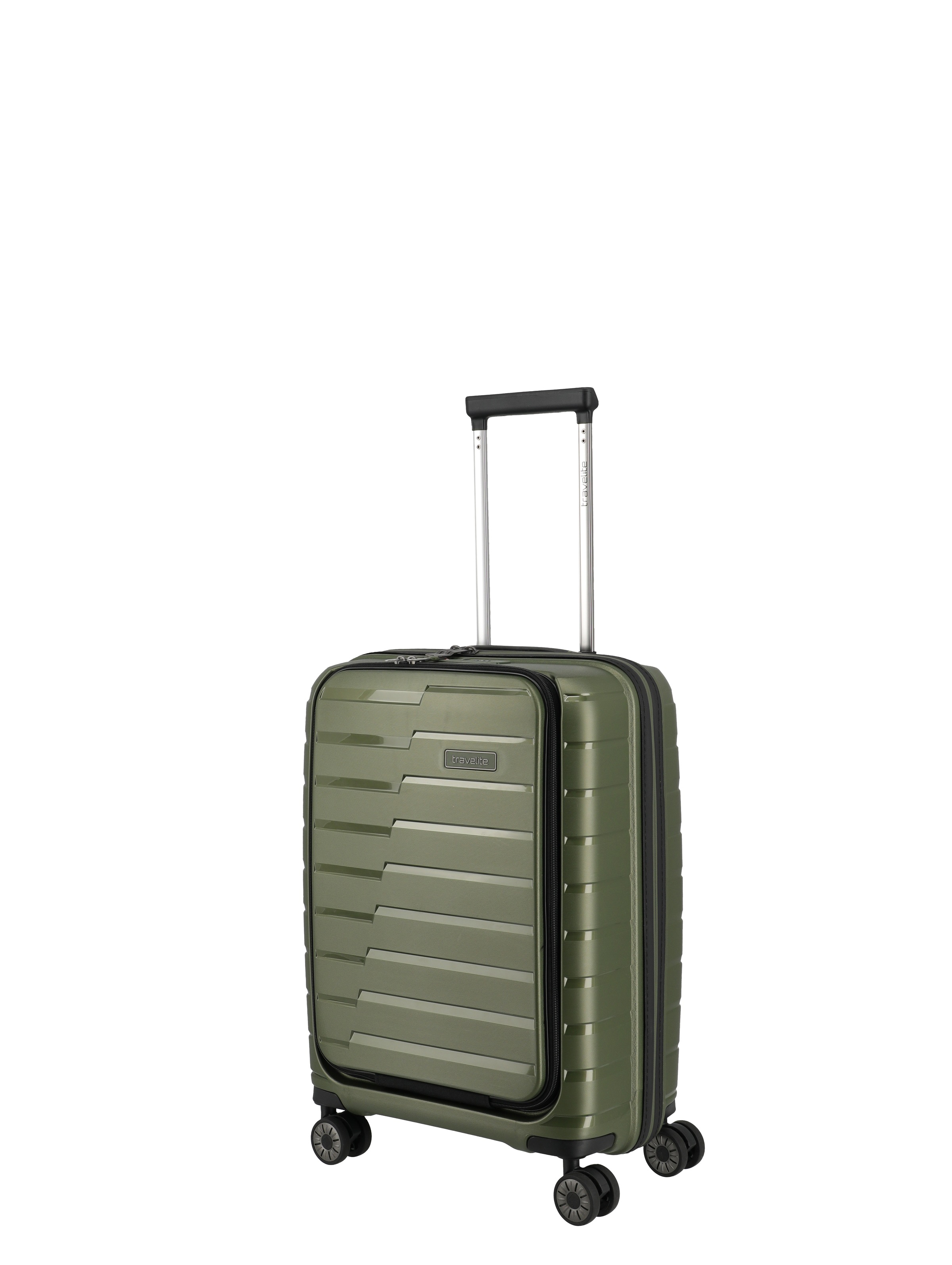 Travelite Air Base Trolley S, 4 Rollen mit Vortasche Olive