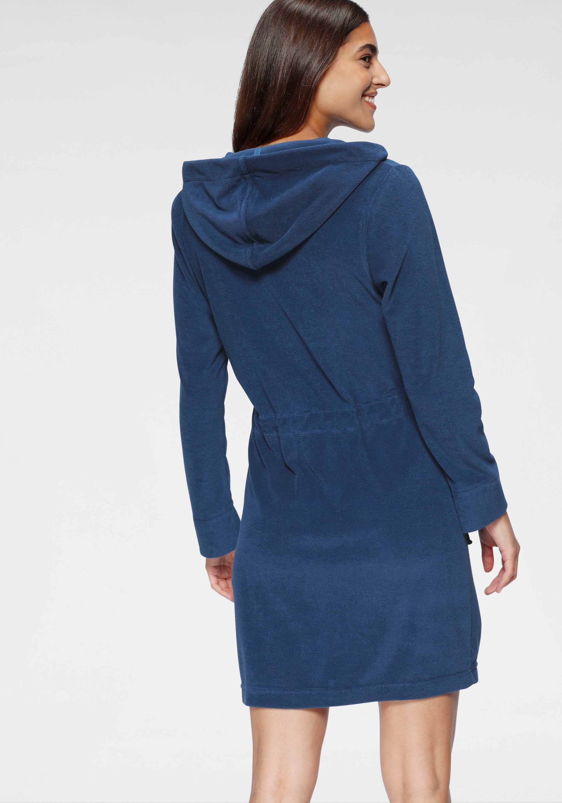 KangaROOS Damenbademantel »Kira, ideal für Sauna & Spa, Hotelbademantel, Morgenmantel«, (1 St.), mit Bindekordel, kurz, Bademäntel für Damen, XS-3XL