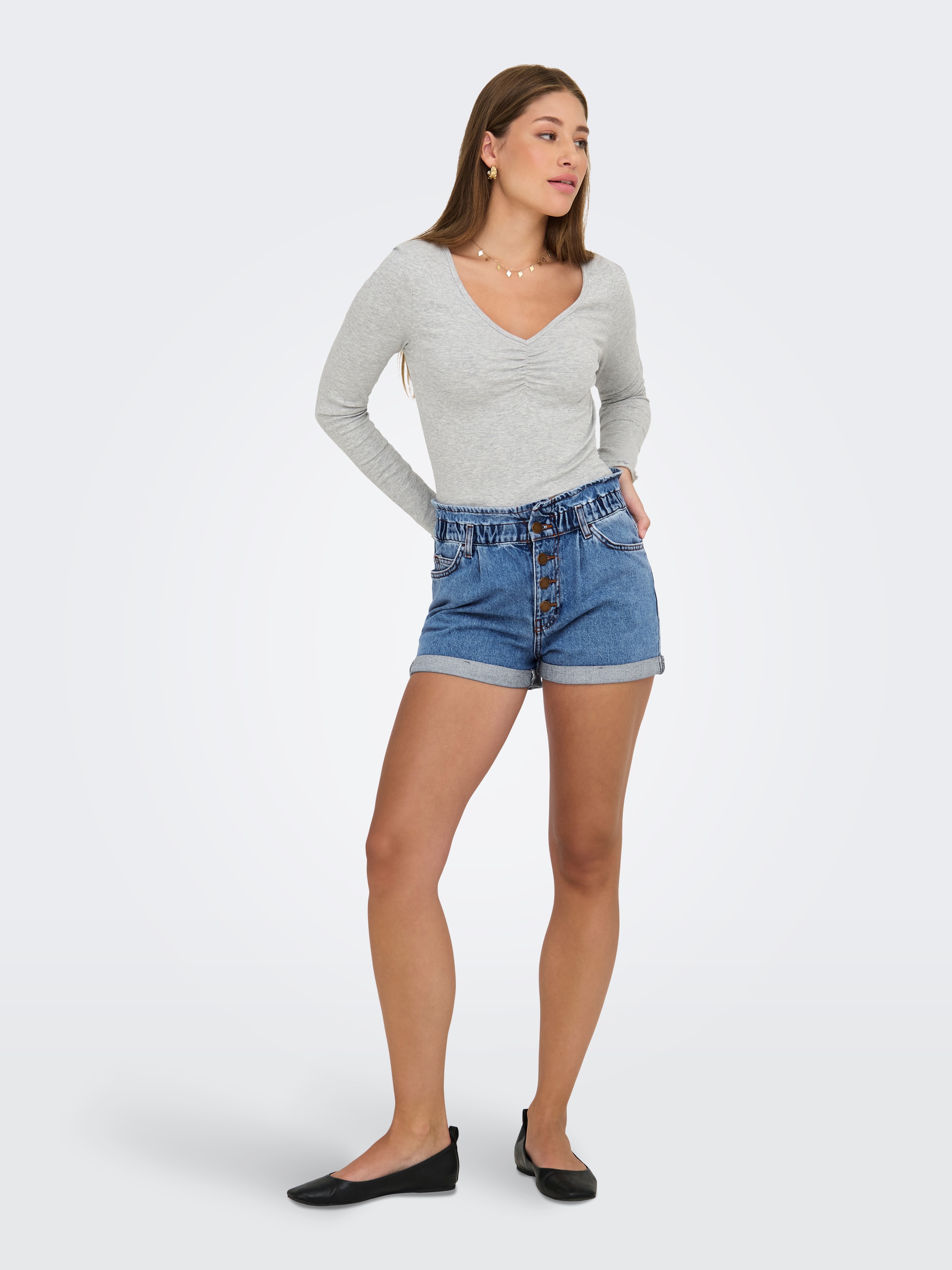 ONLY Jeansshorts »ONLCUBA LIFE PAPERBAG«
