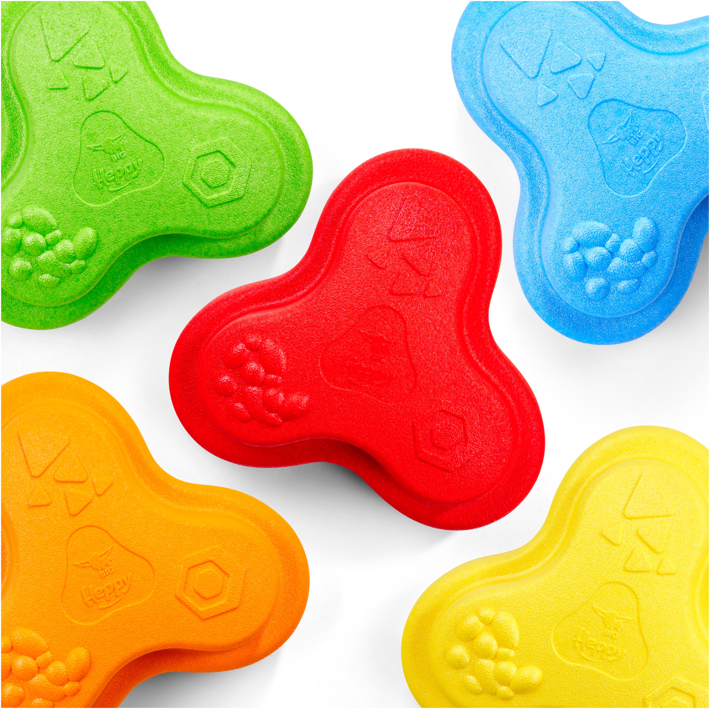 BIG Balancetrainer »BIG Heppy Rocks, Spielsteine«, (Set, 5 tlg.), mit drei verschiedenen Oberflächenstrukturen