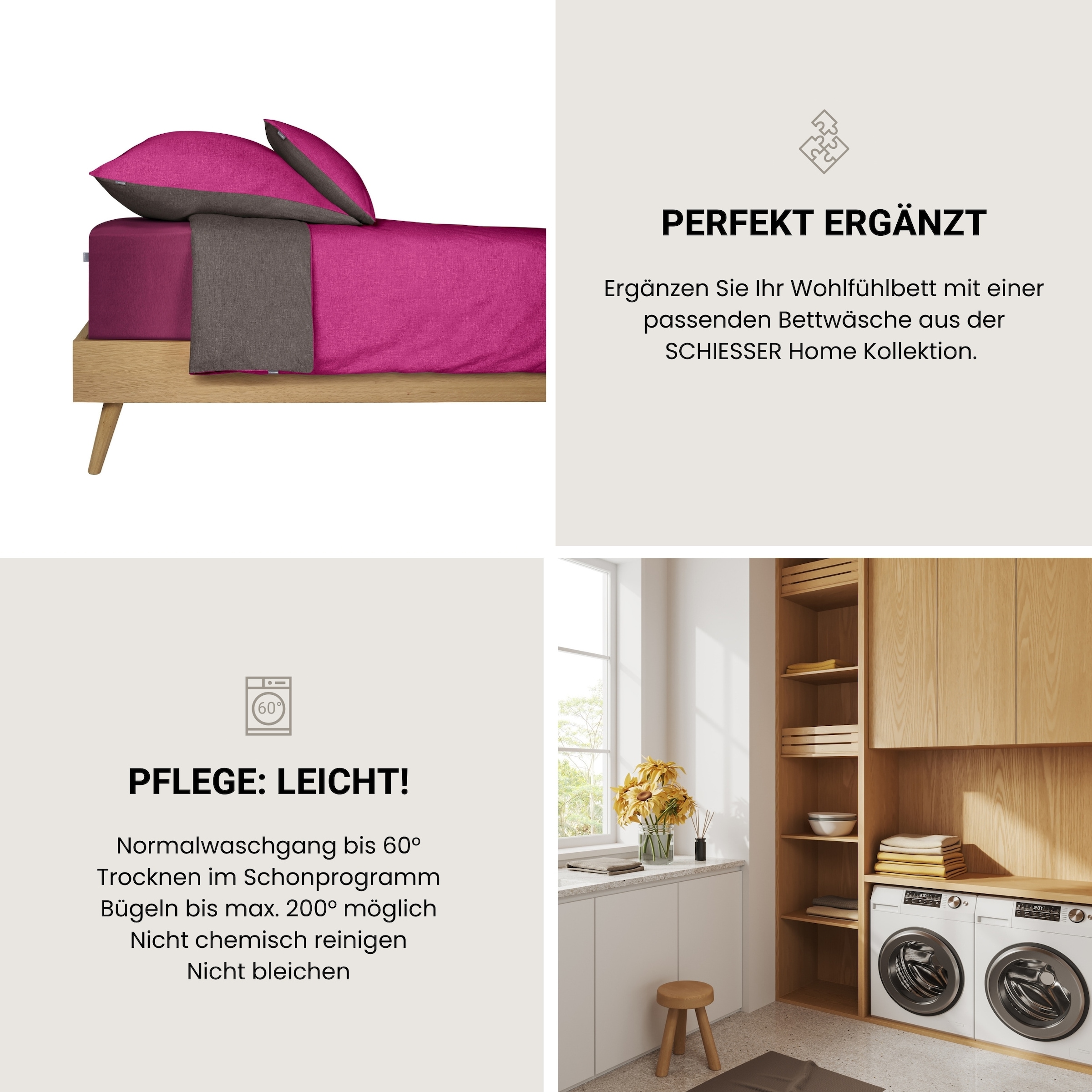 Schiesser Spannbettlaken »Flexi aus 95% Baumwolle und 5% Elastahan in Premium-Qualität«, für hohe Matratzen und Boxspringbetten geeignet, Made in Green