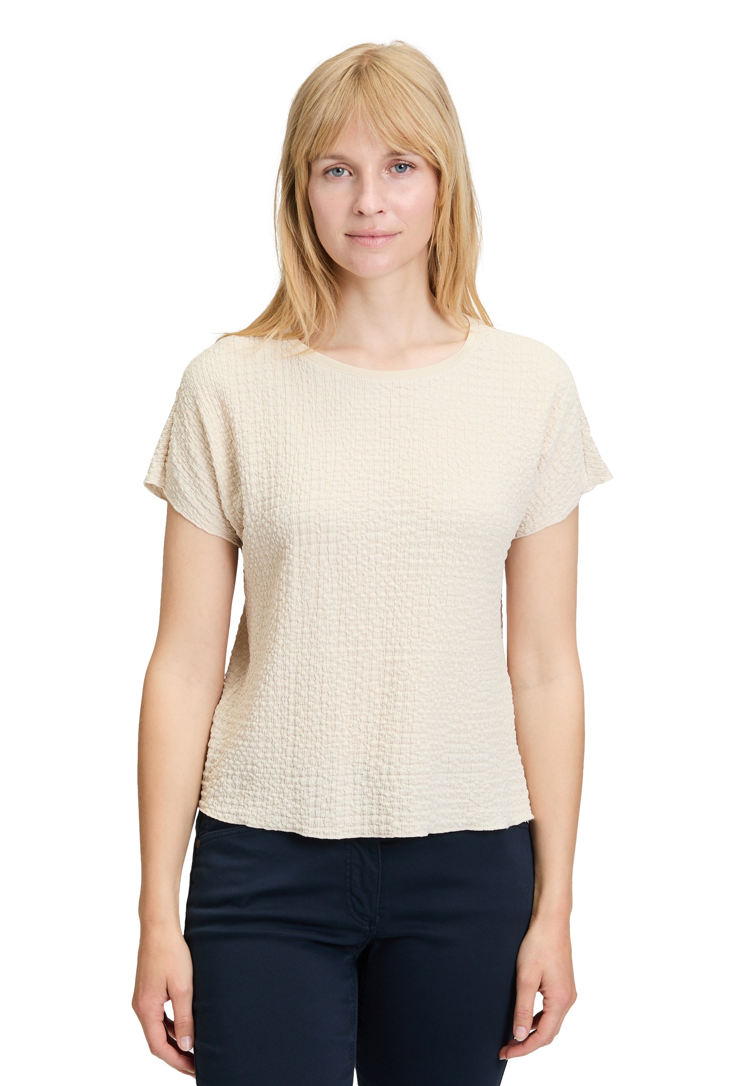 Betty Barclay Kurzarmshirt »Strukturshirt mit U-Boot-Ausschnitt«