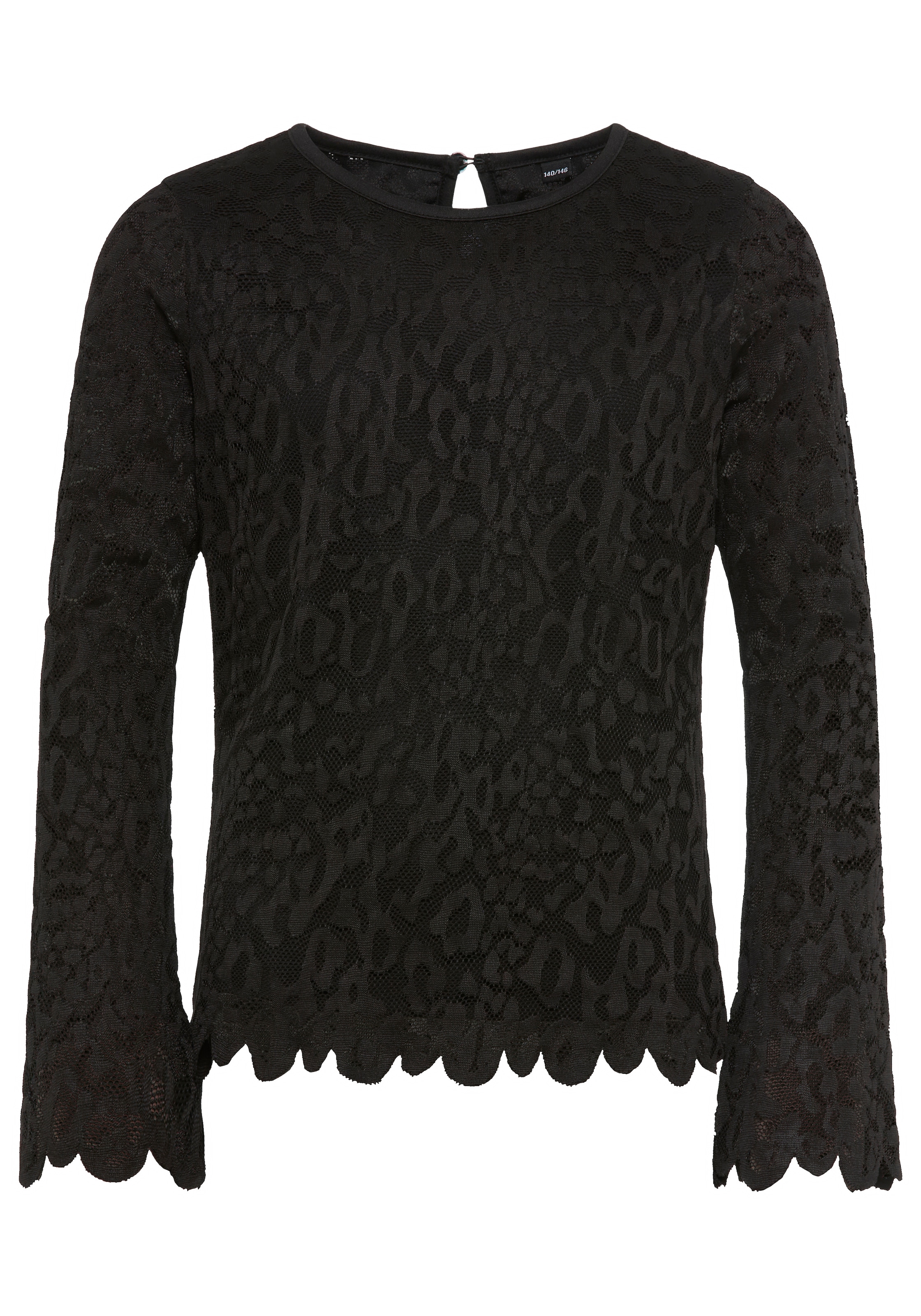 KIDSWORLD Langarmshirt »Spizten-Shirt« Für jeden Anlass, Shirt mit Spitze