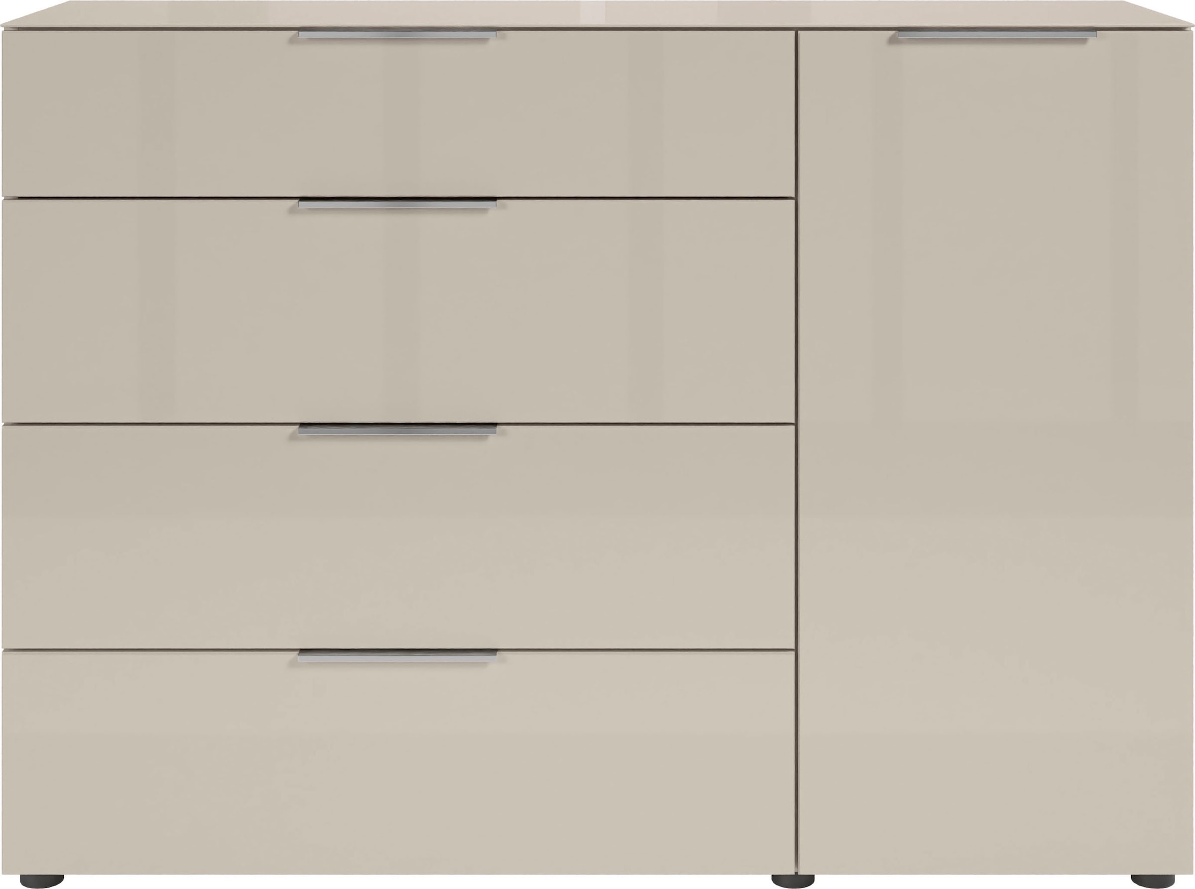 HBZ Kommode »Santorin, BxHxT 135x99x40 cm«, (1 St.), Breite 135cm, Softclose für Türen und Schubkästen, Melaminbeschichtung