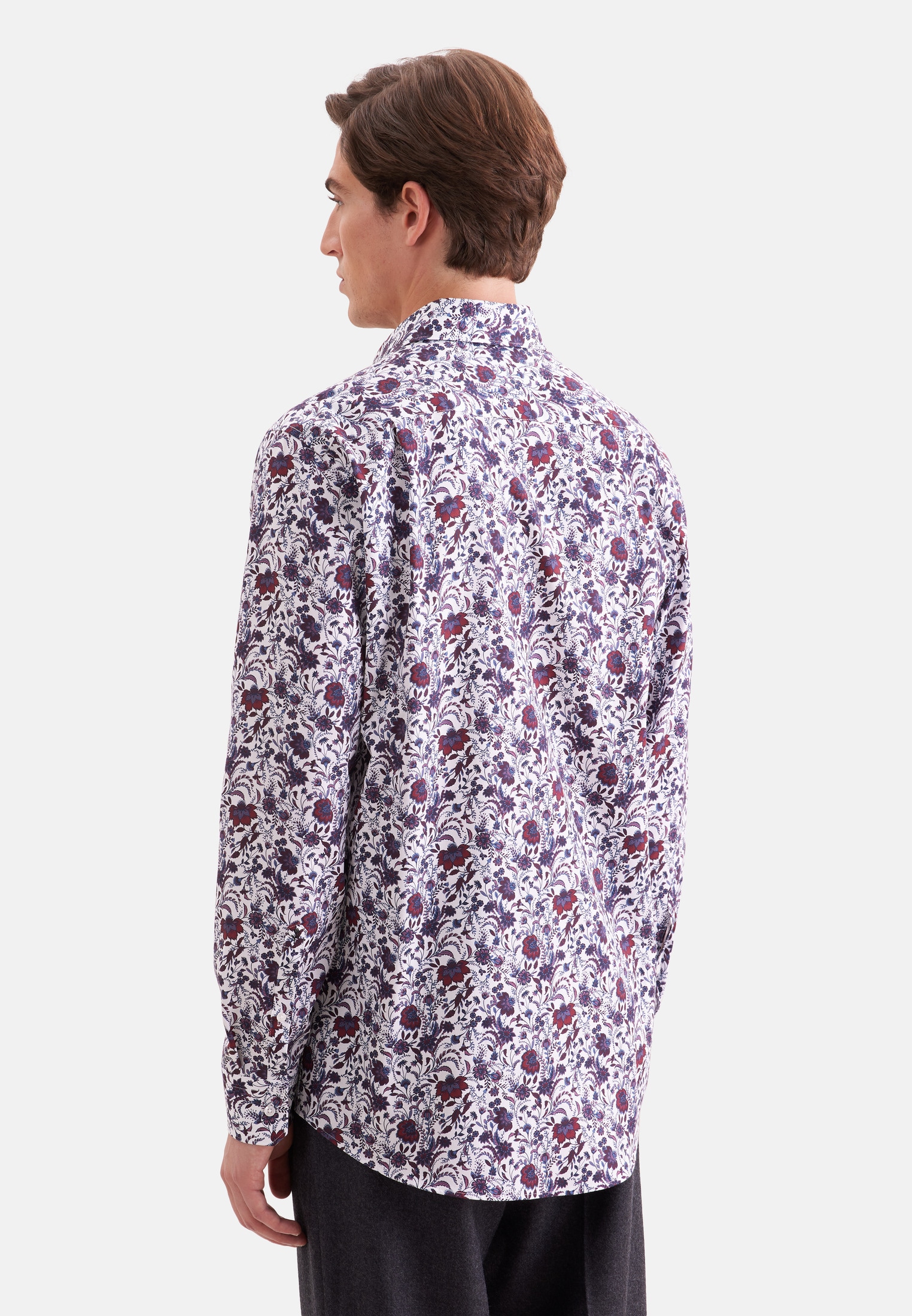 seidensticker Businesshemd »Schwarze Rose« Regular 1/1 Kentkragen Druck