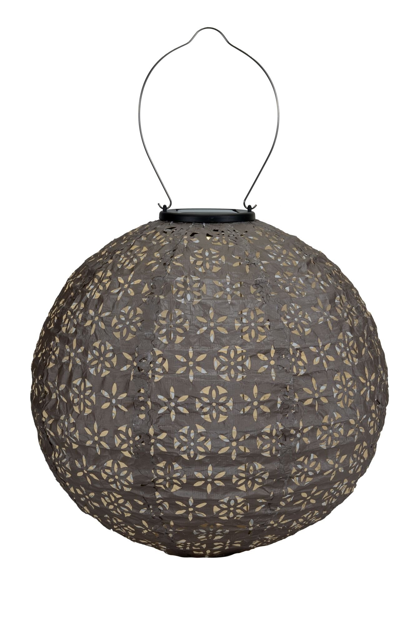 Pauleen LED Solarleuchte »Sunshine Dreamer Lampion Solar taupe Tyvek Vlies«, 1 flammig, Laterne