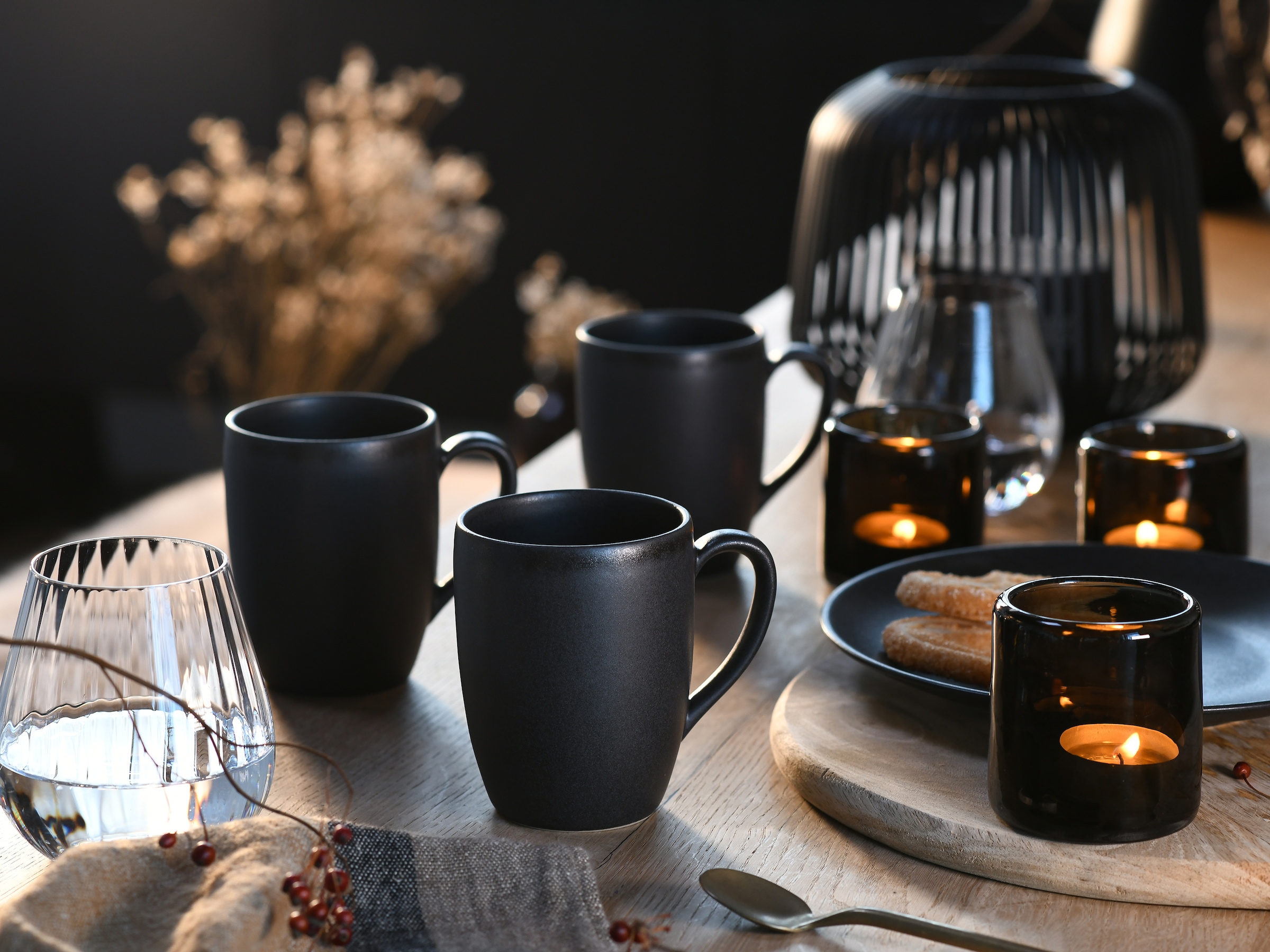 CreaTable Becher »Soft Touch Black« 300 ml, 6-teilig