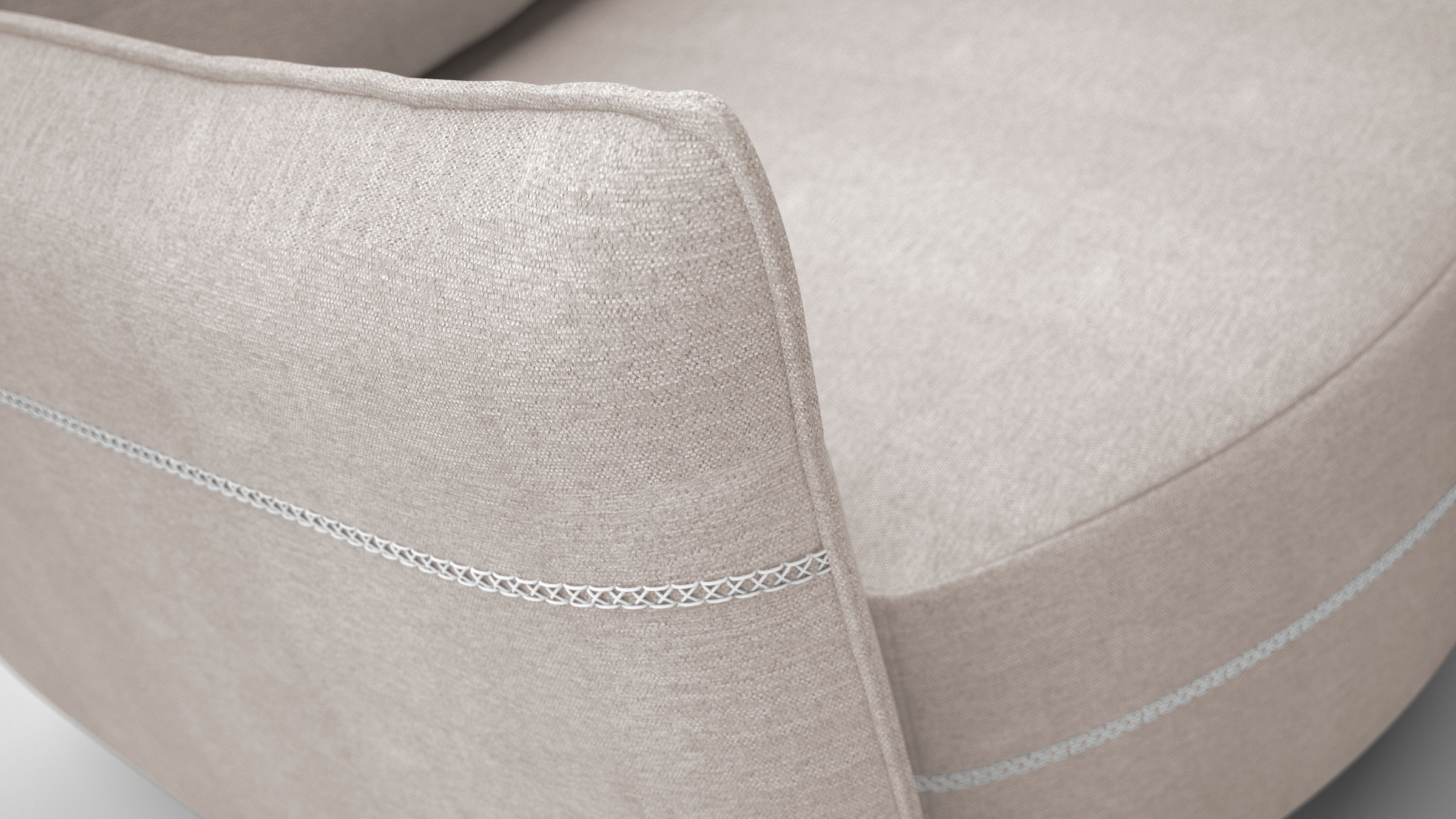 exxpo - sofa fashion Loungesofa »Ortis mit toller Kontrastnaht, Solitärmöbel, bequem, schmale Armlehne« Schlafsofa mit Bettfunktion und Bettkasten, komfortabler Federkern