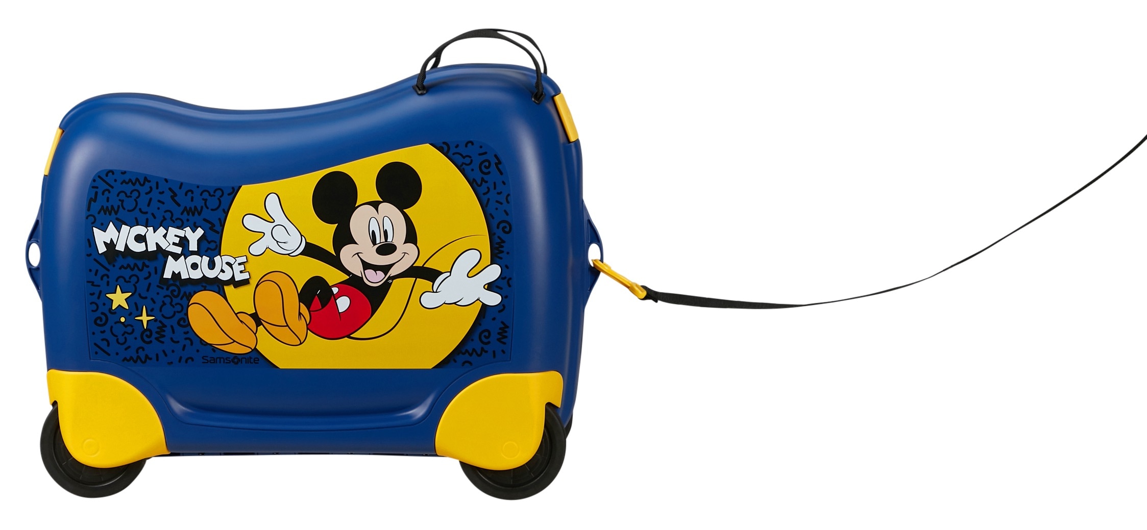Samsonite Kinderkoffer »DREAM2GO DISNEY, MICKEY HAPPY« 30 l 4 Rollen Ride-On Koffer Kinder-Reisekoffer
