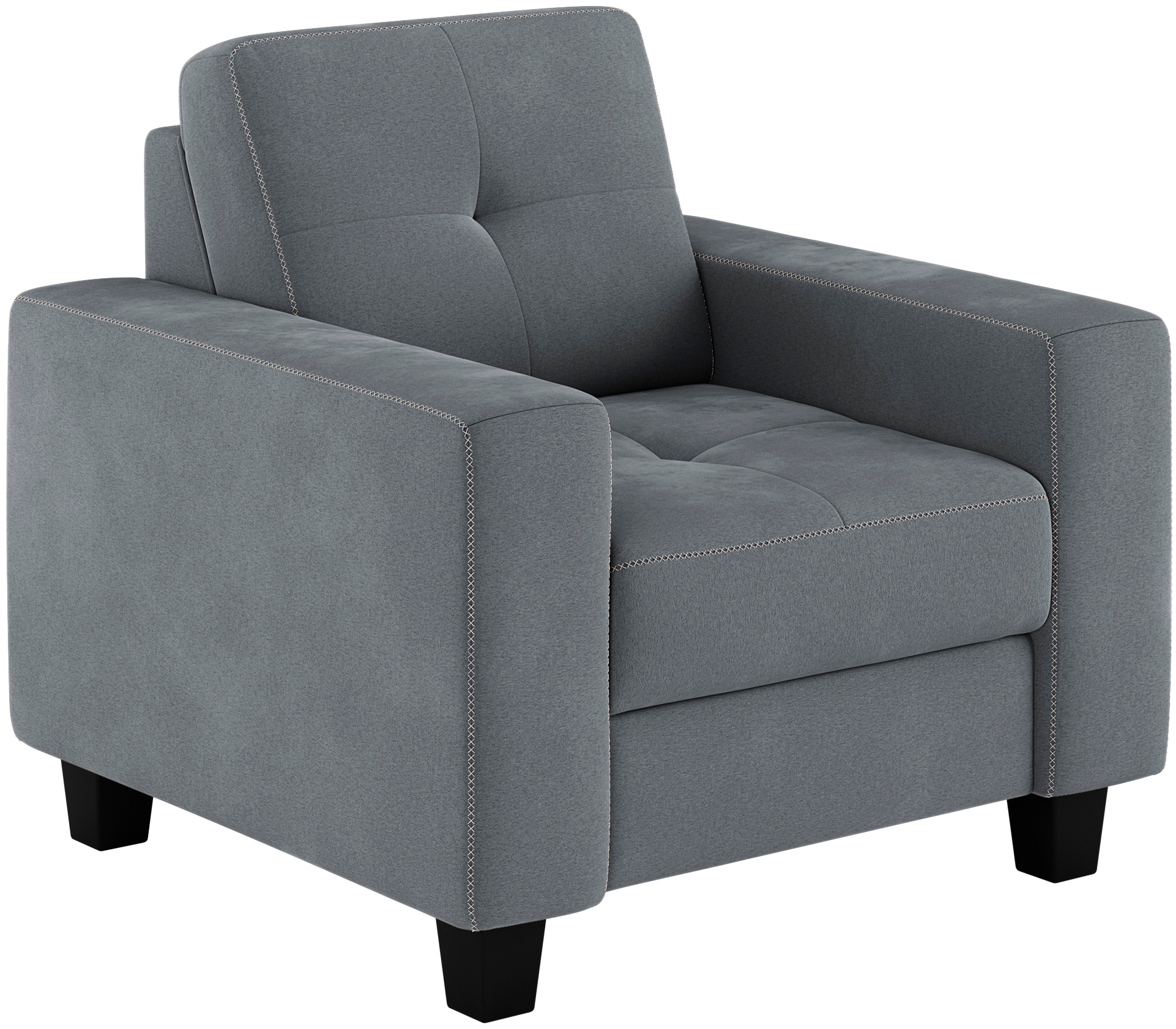 PLACES OF STYLE Sessel »Varese« Kreuznaht in beige