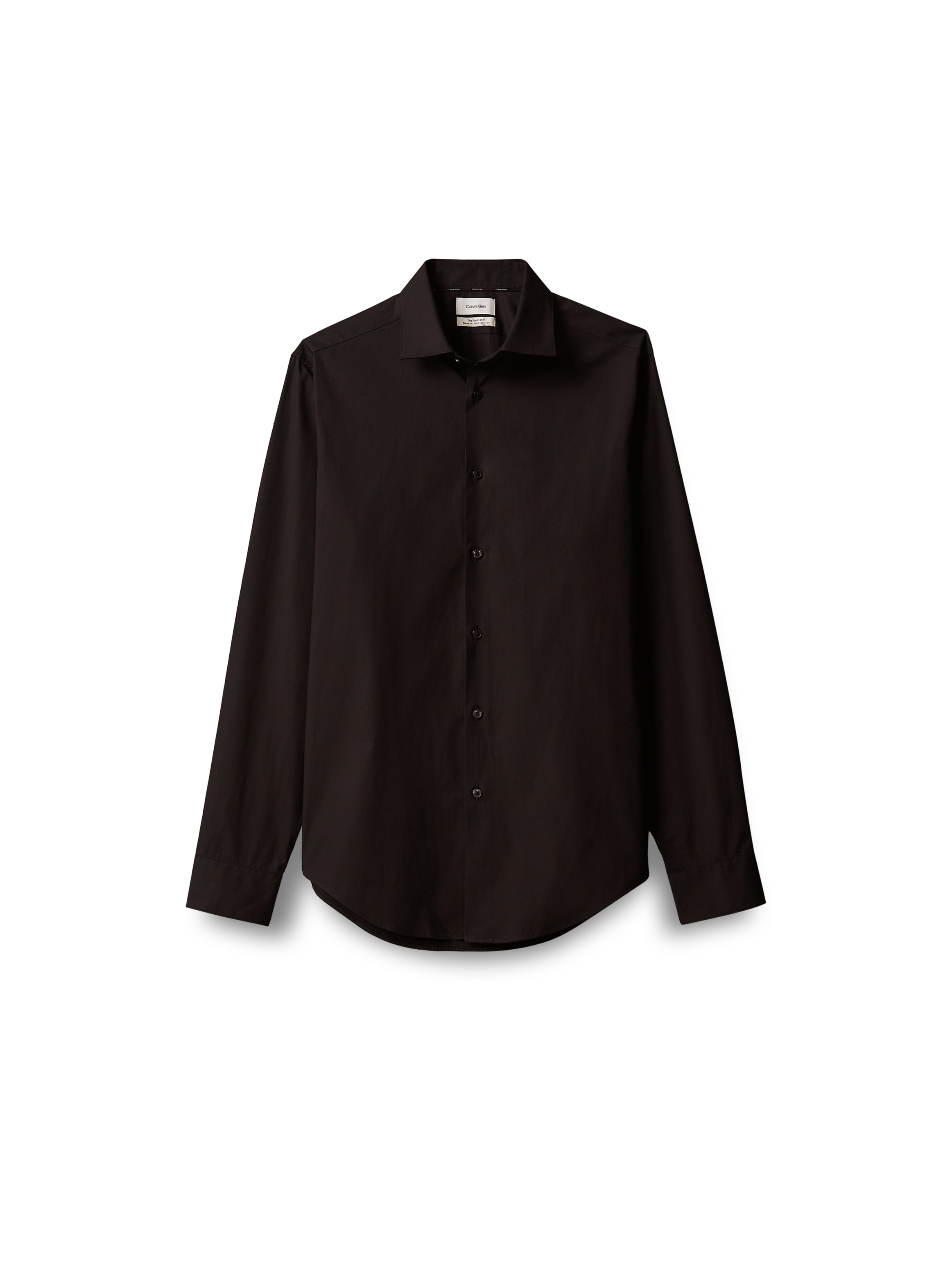 Calvin Klein Businesshemd »REG ESNTL POPLIN STR SLD« Regular fit, mit Rundhalsausschnitt