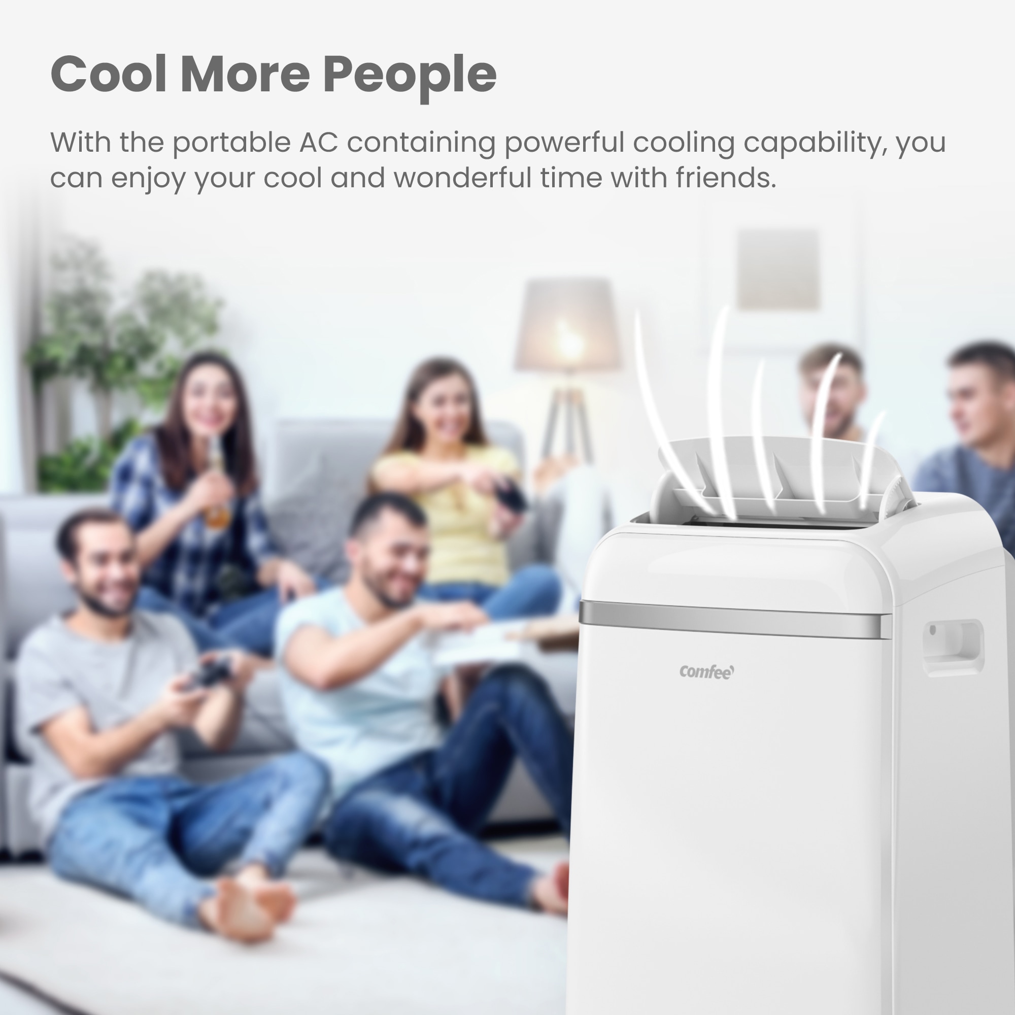 comfee 3-in-1-Klimagerät »Friendly Pro, Kühlen, Entfeuchten & Ventilieren« für Räume bis zu 36m²