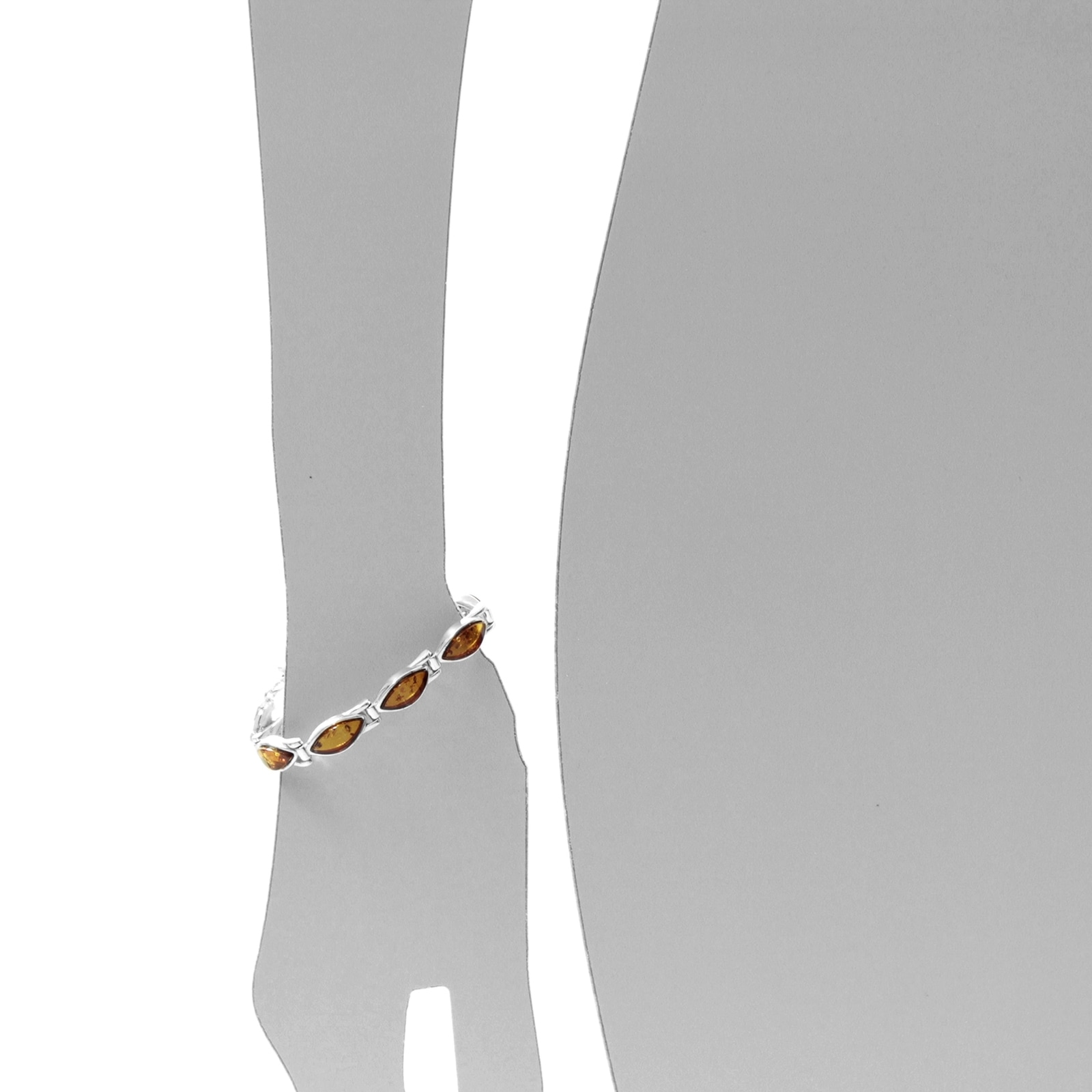 OSTSEE-SCHMUCK Armband »- Tordis - Silber 925/000 - Bernstein«