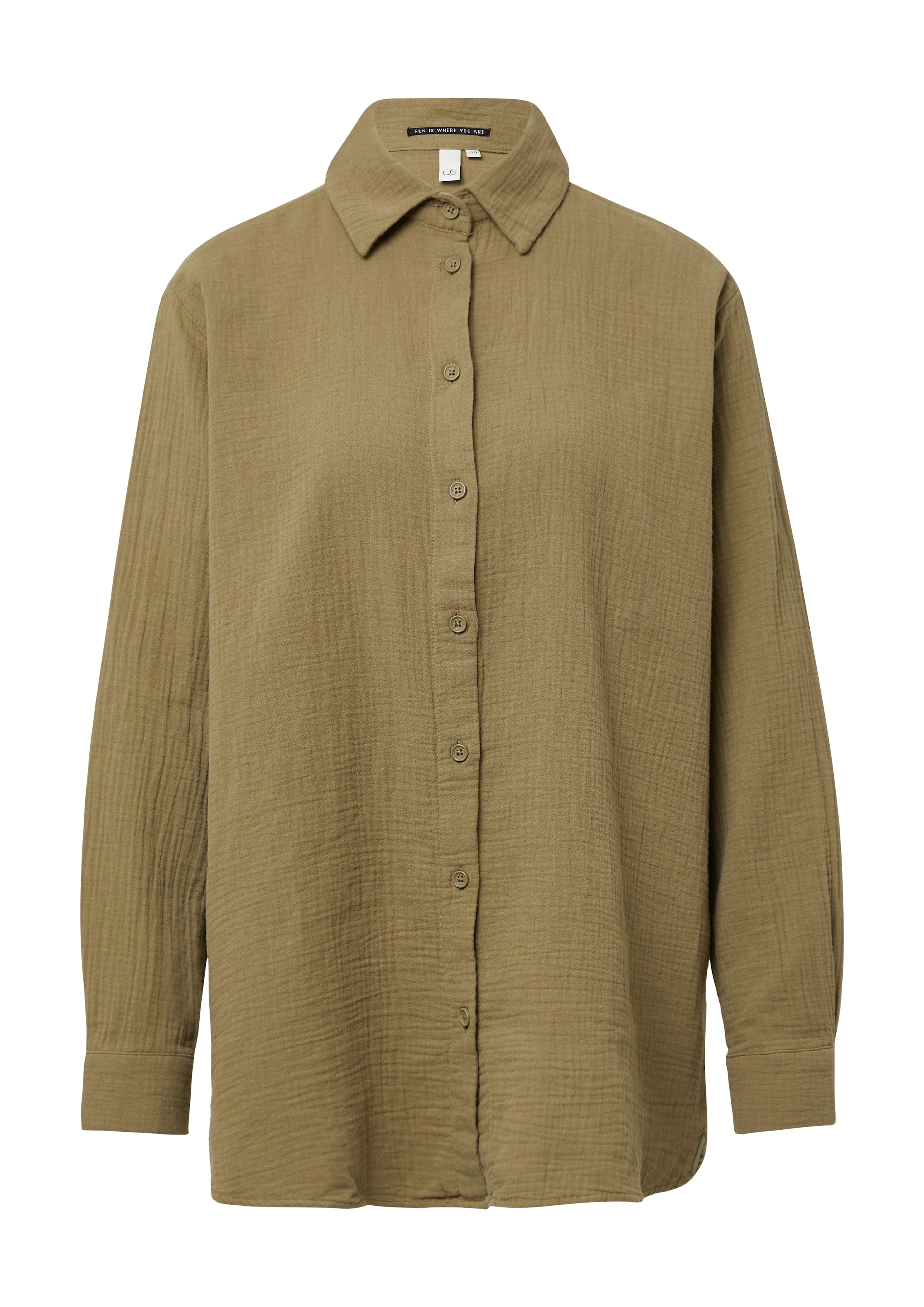 QS Hemdbluse aus luftiger Musselinqualität