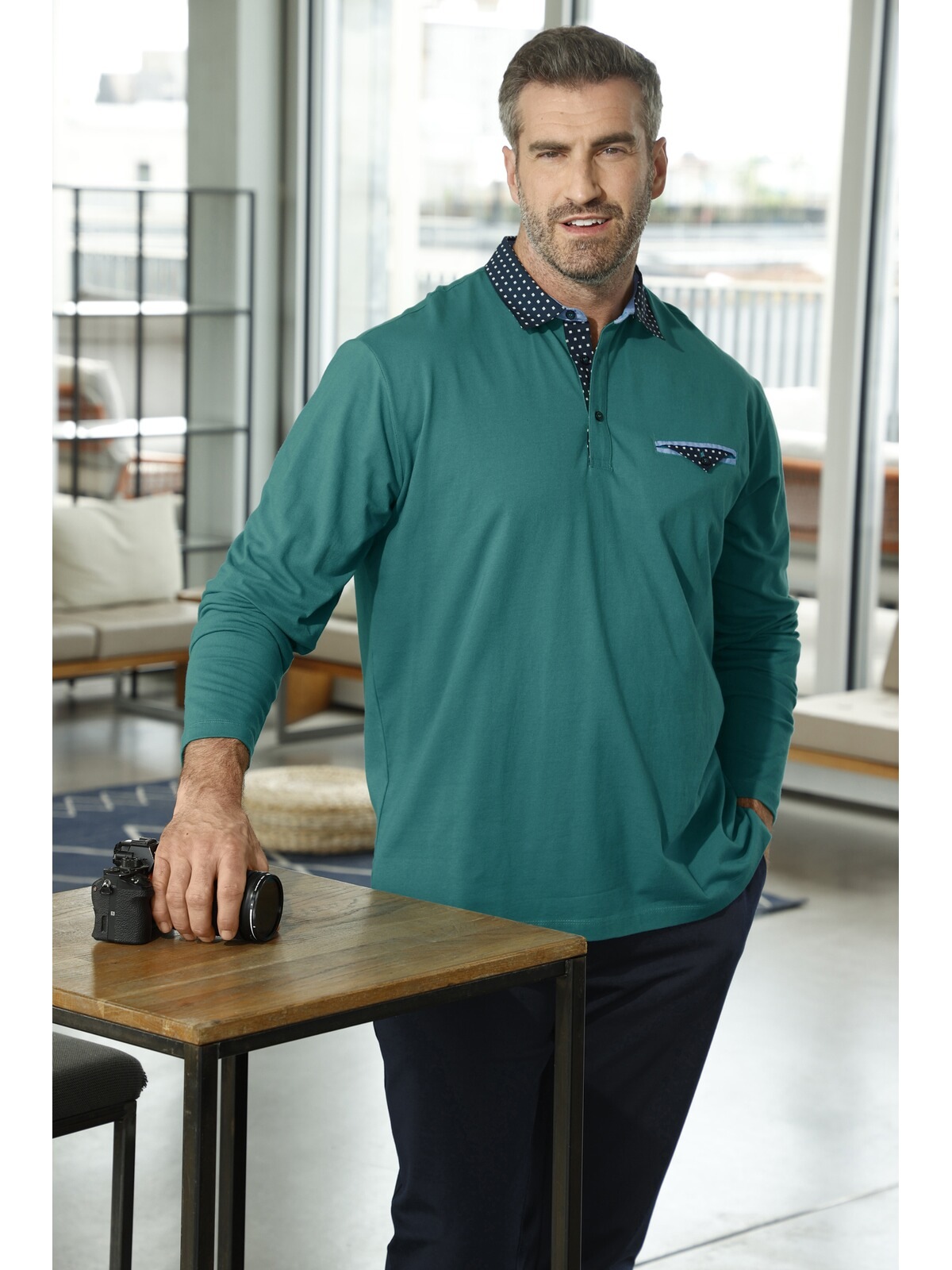 Charles Colby Langarm-Poloshirt »Langarm-Poloshirt EARL WYETT«