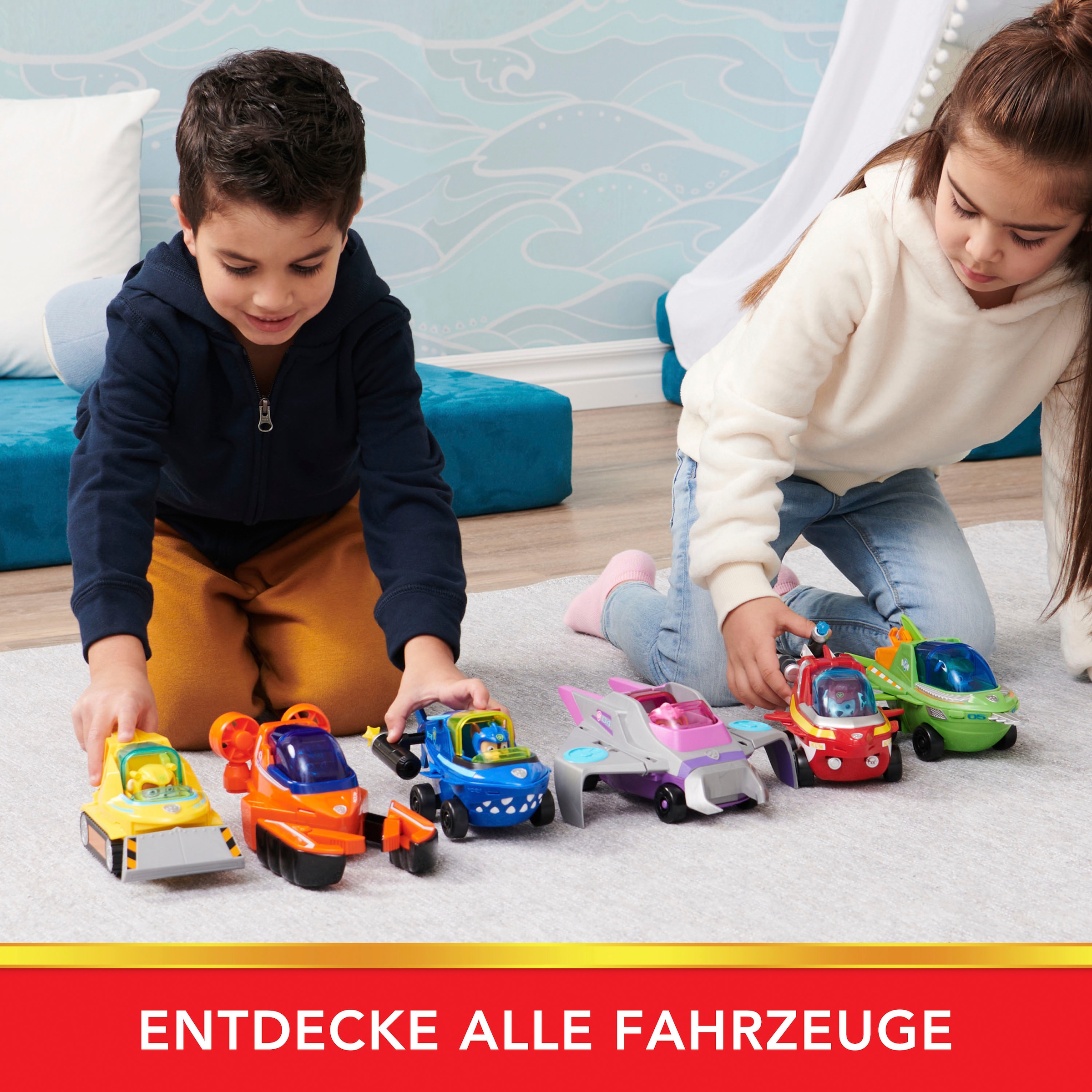 Spin Master Spielzeug-Auto »Paw Patrol - Aqua Pups - Basic Themed Vehicles Solid Zuma«, mit Funktionen