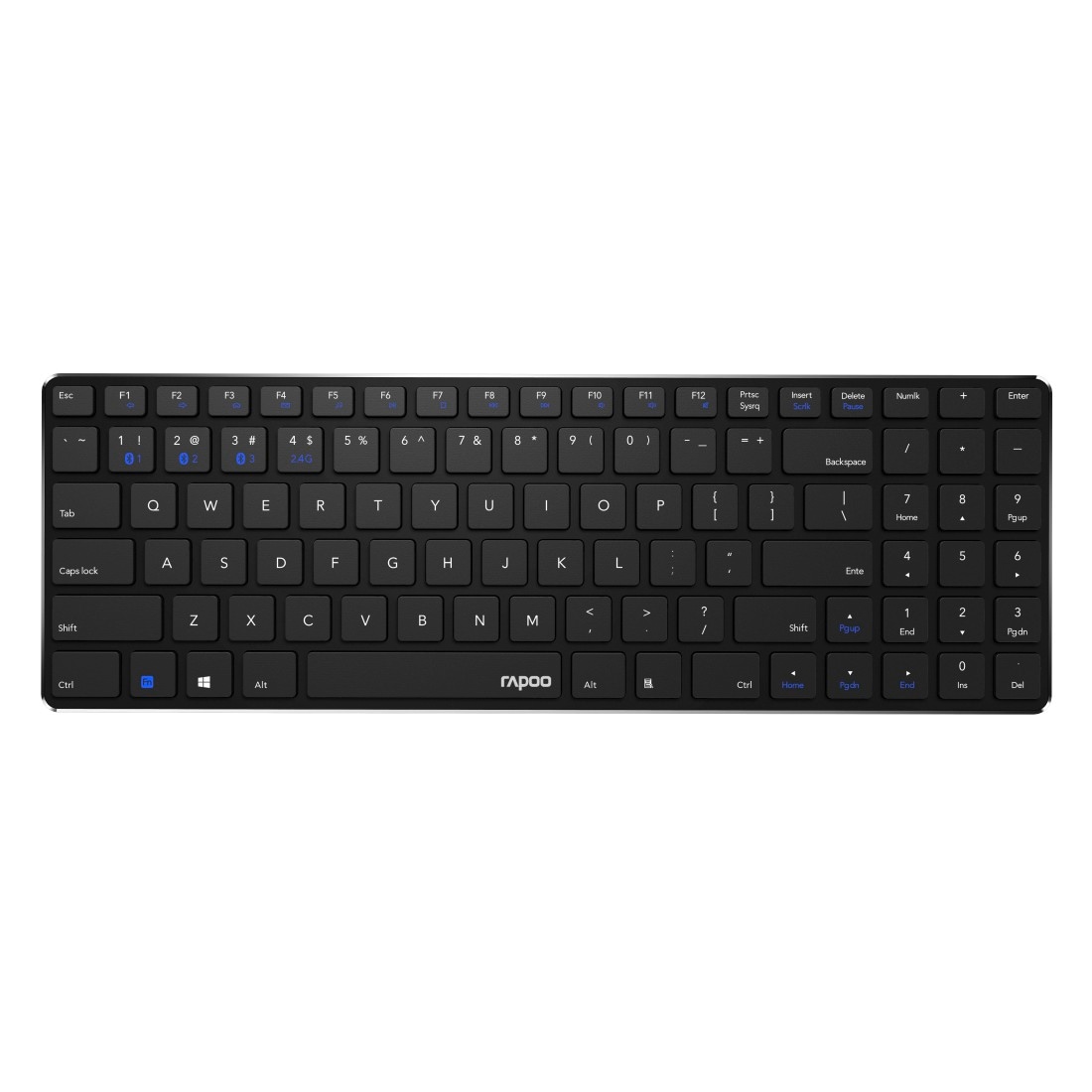 Wireless-Tastatur »E9100M kabellose Tastatur, Bluetooth, 2.4 GHz Verbindung«,...