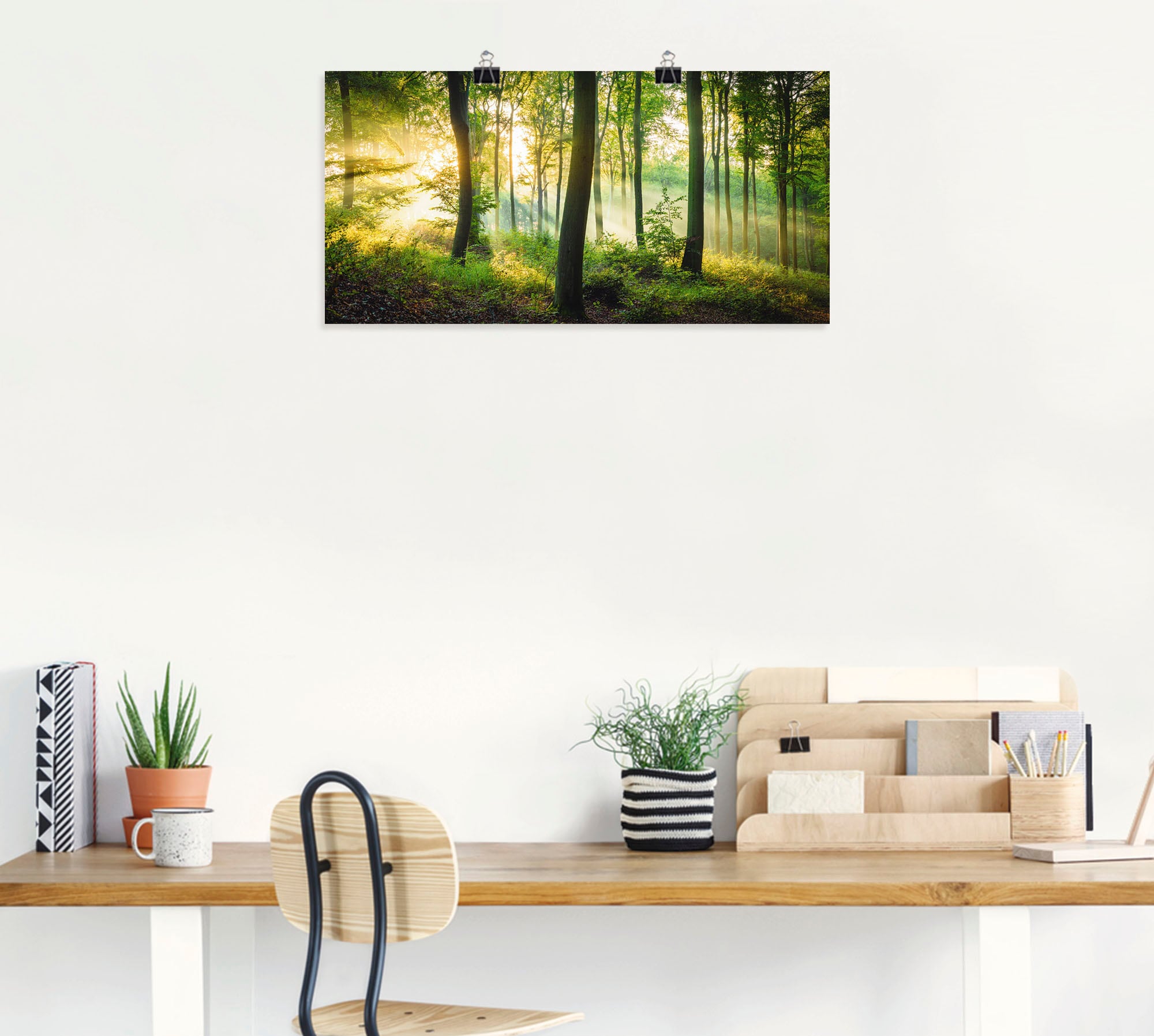 Artland Wandbild »Herbst im Wald II« Waldbilder 1 Stk. tlg. als Alubild, Leinwandbild, Poster in verschied. Größen